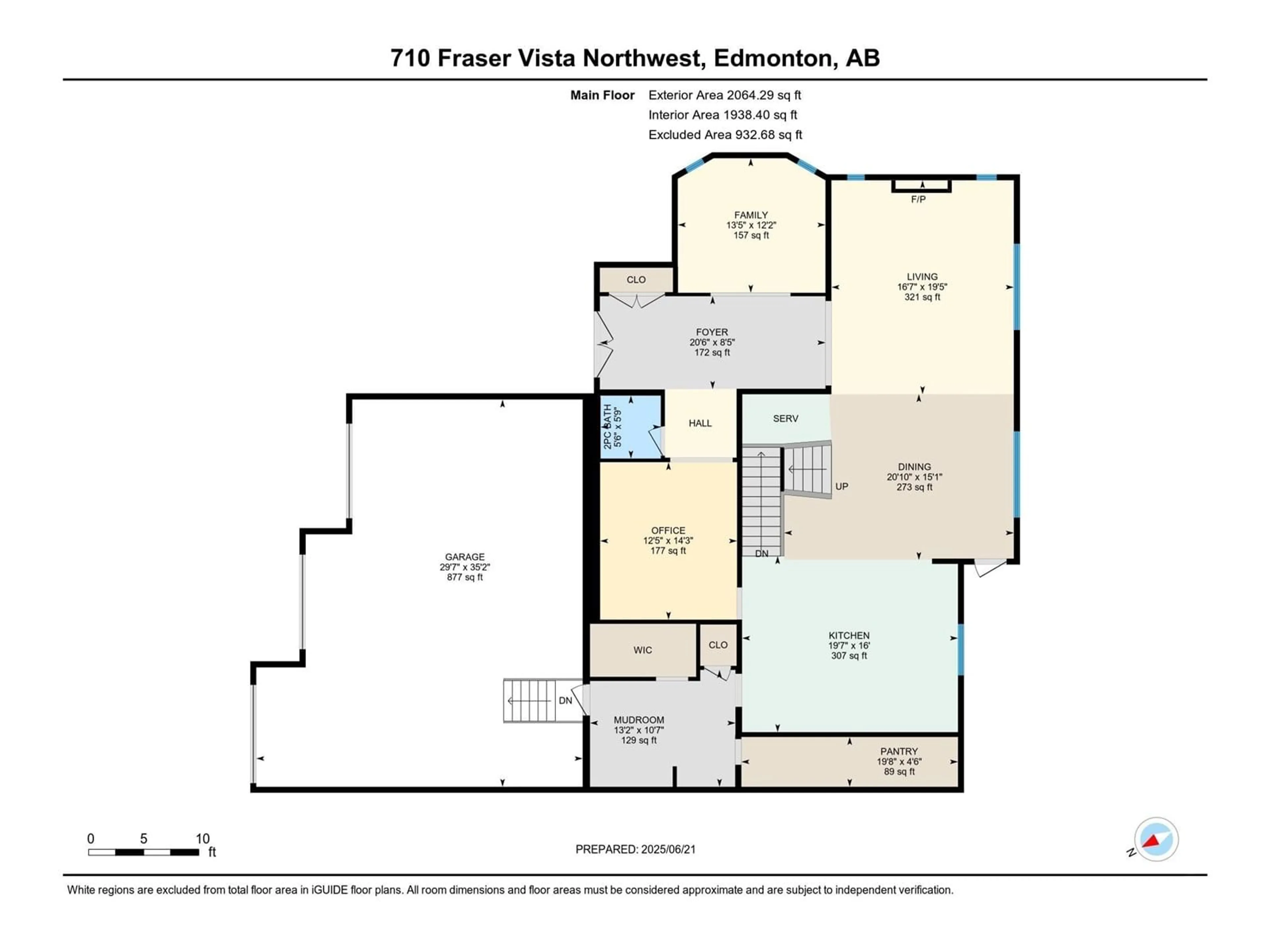 Floor plan for 710 FRASER VISTA VS, Edmonton Alberta T5Y0L6