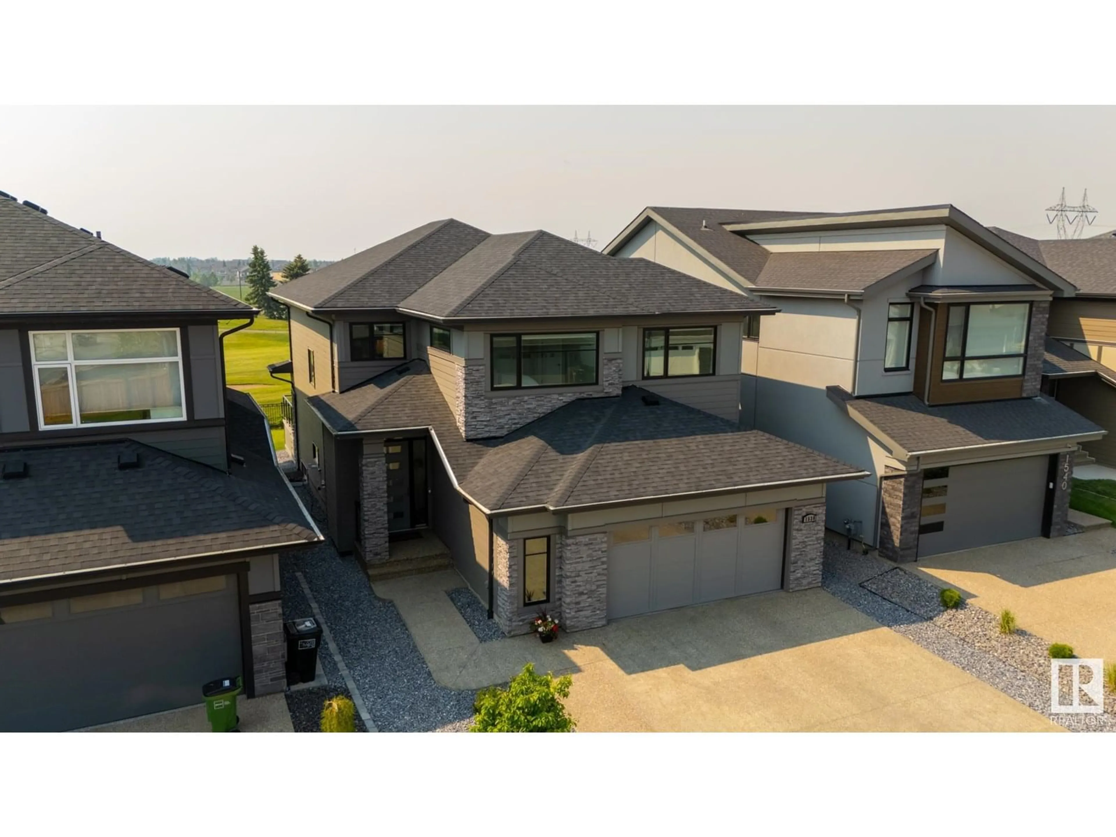 A pic from outside/outdoor area/front of a property/back of a property/a pic from drone, street for SW - 1538 HOWES PLACE, Edmonton Alberta T6W5B9