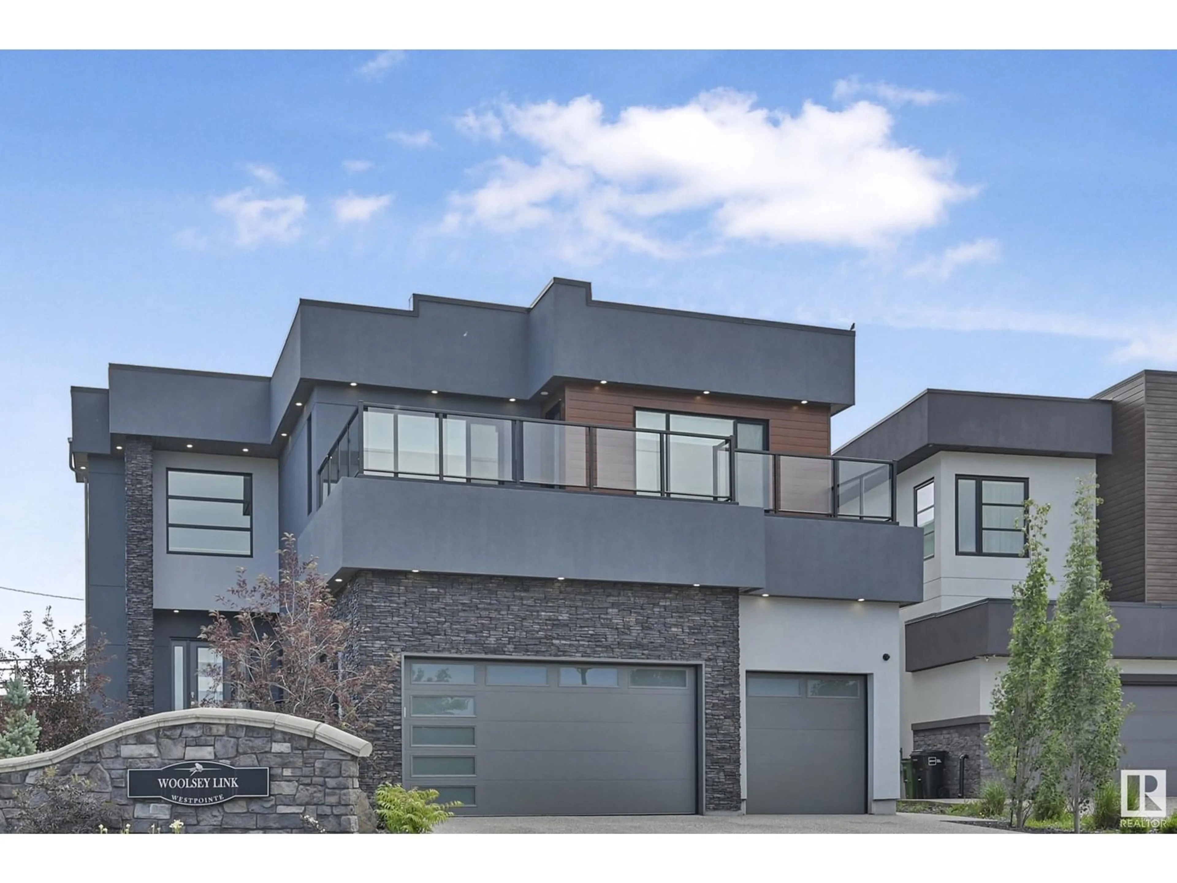 Home with brick exterior material, street for 5121 WOOLSEY LINK, Edmonton Alberta T6W2C1