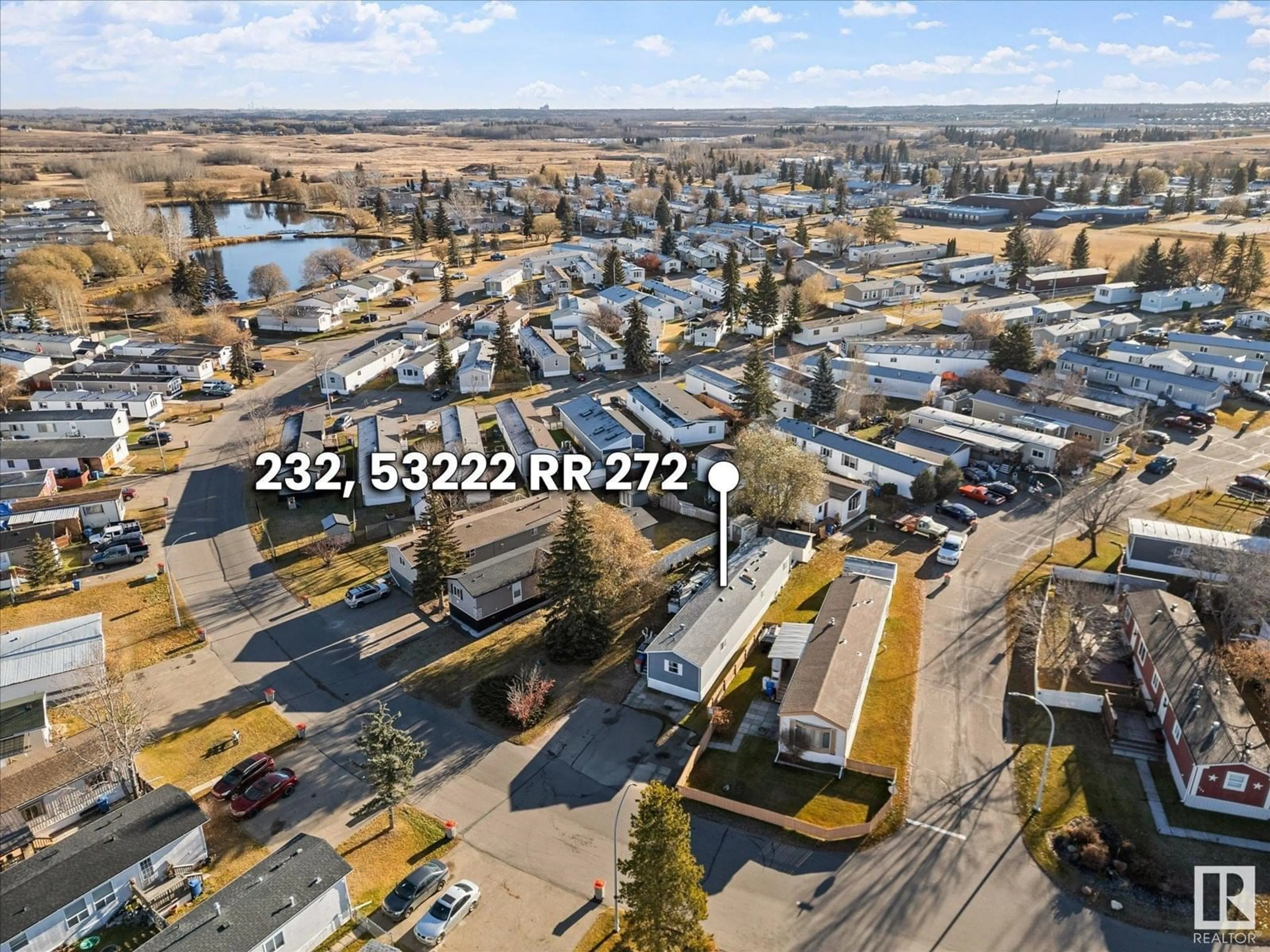 A pic from outside/outdoor area/front of a property/back of a property/a pic from drone, street for 53222 - 232 RANGE ROAD 272, Rural Parkland County Alberta T7X3N8