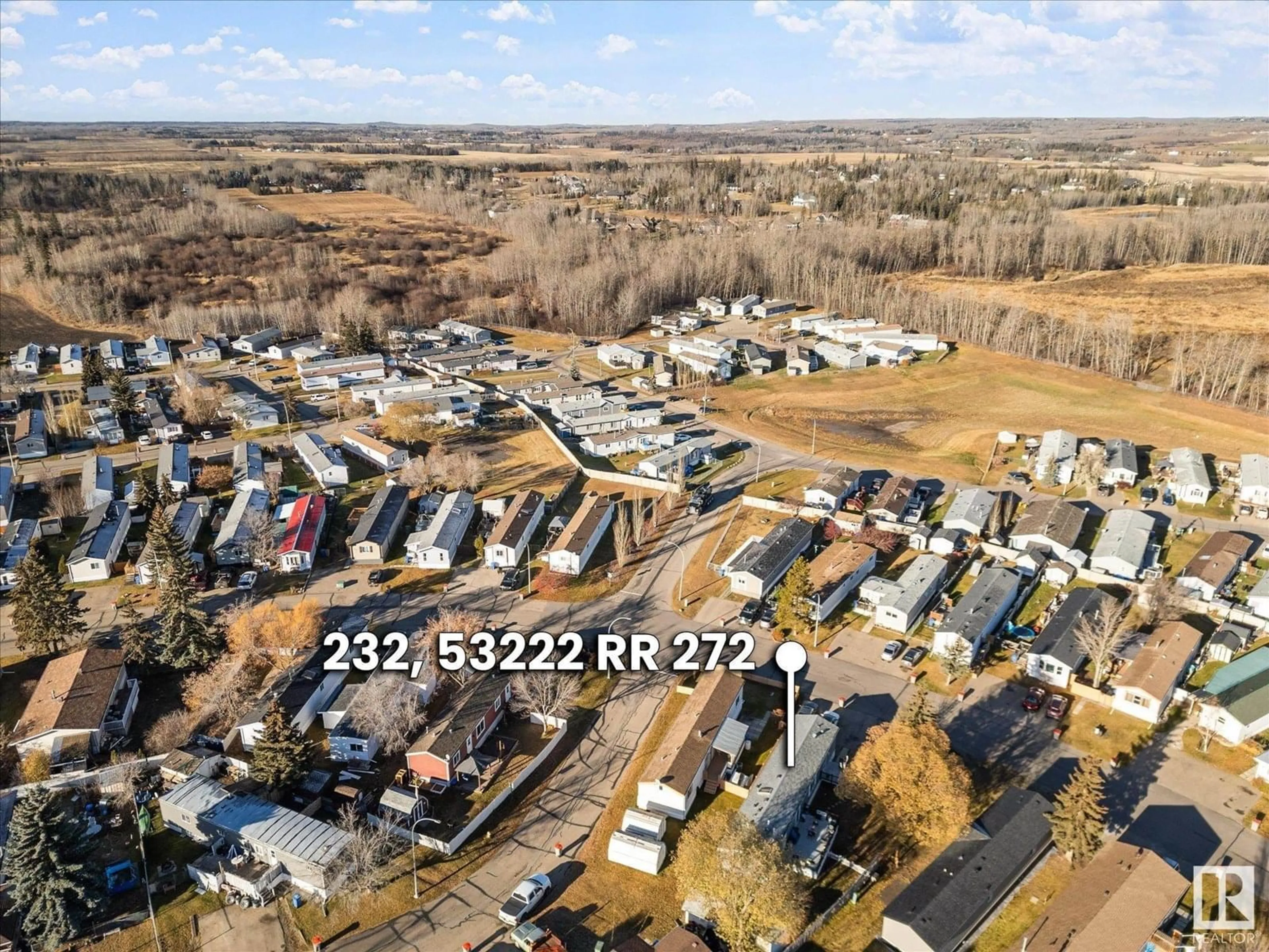 A pic from outside/outdoor area/front of a property/back of a property/a pic from drone, street for 53222 - 232 RANGE ROAD 272, Rural Parkland County Alberta T7X3N8