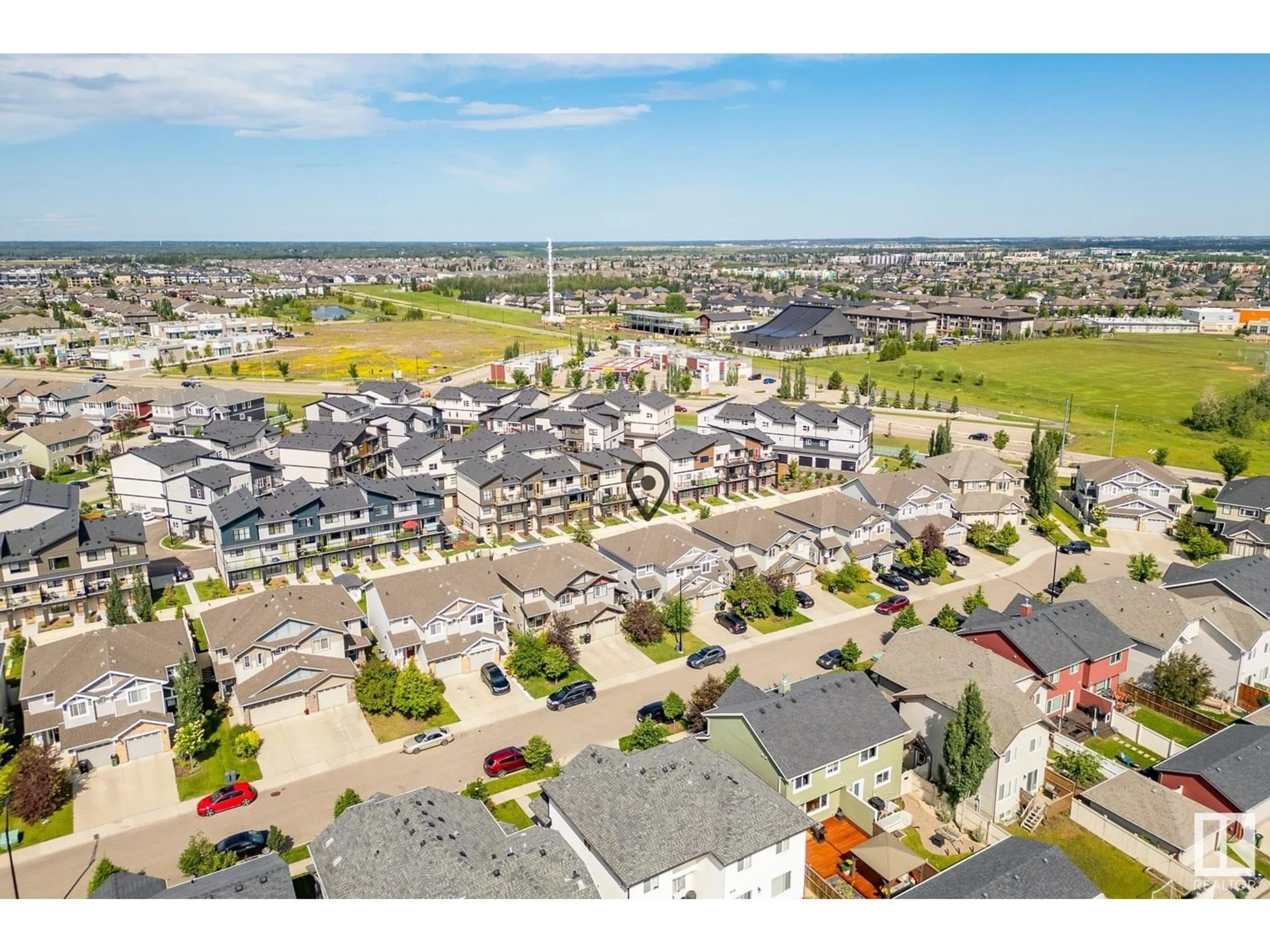 A pic from outside/outdoor area/front of a property/back of a property/a pic from drone, street for SW - 1022 162 ST, Edmonton Alberta T6W2L1