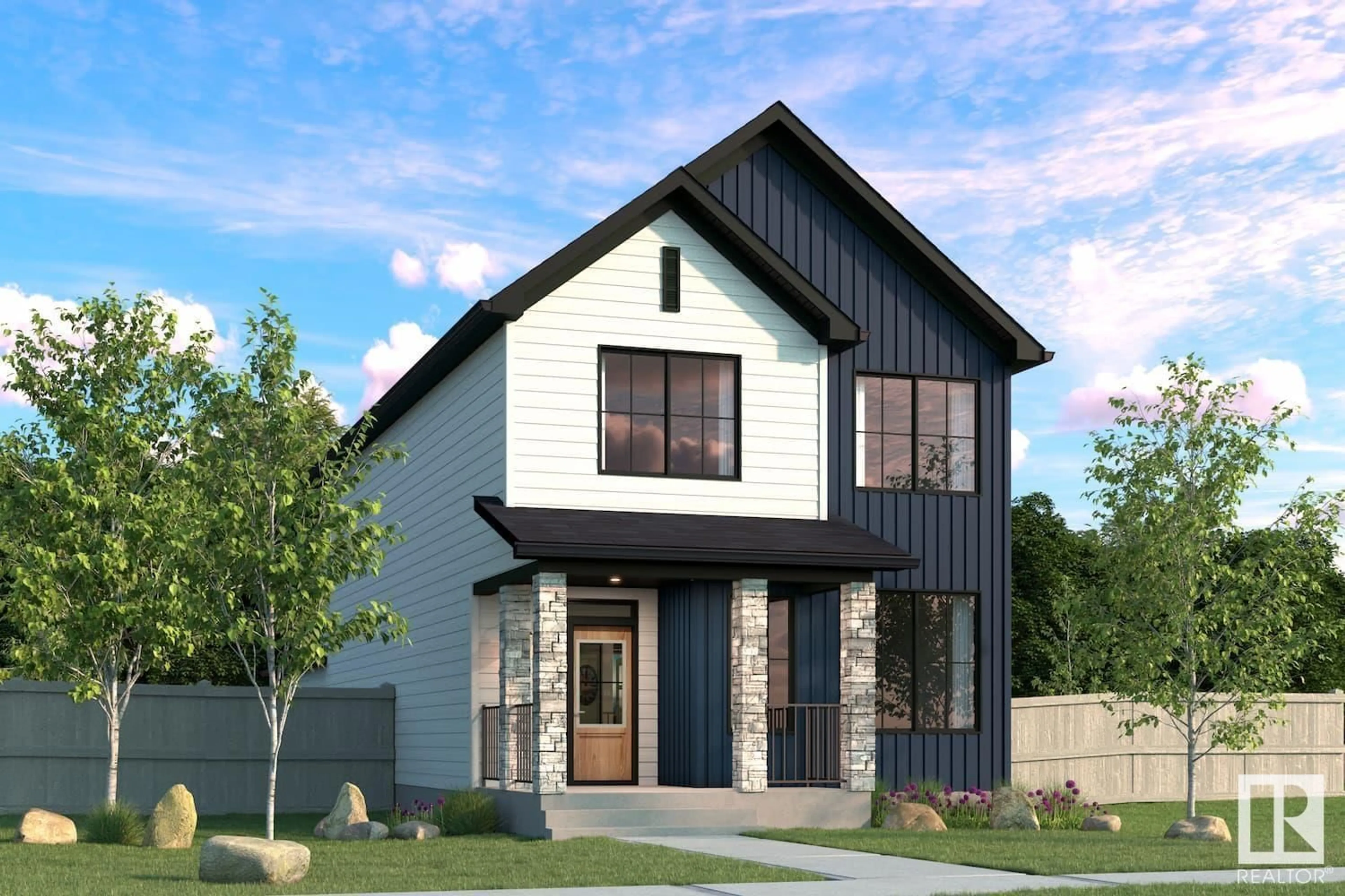 Home with brick exterior material, street for NE - 17506 5A ST, Edmonton Alberta T5Y4G1