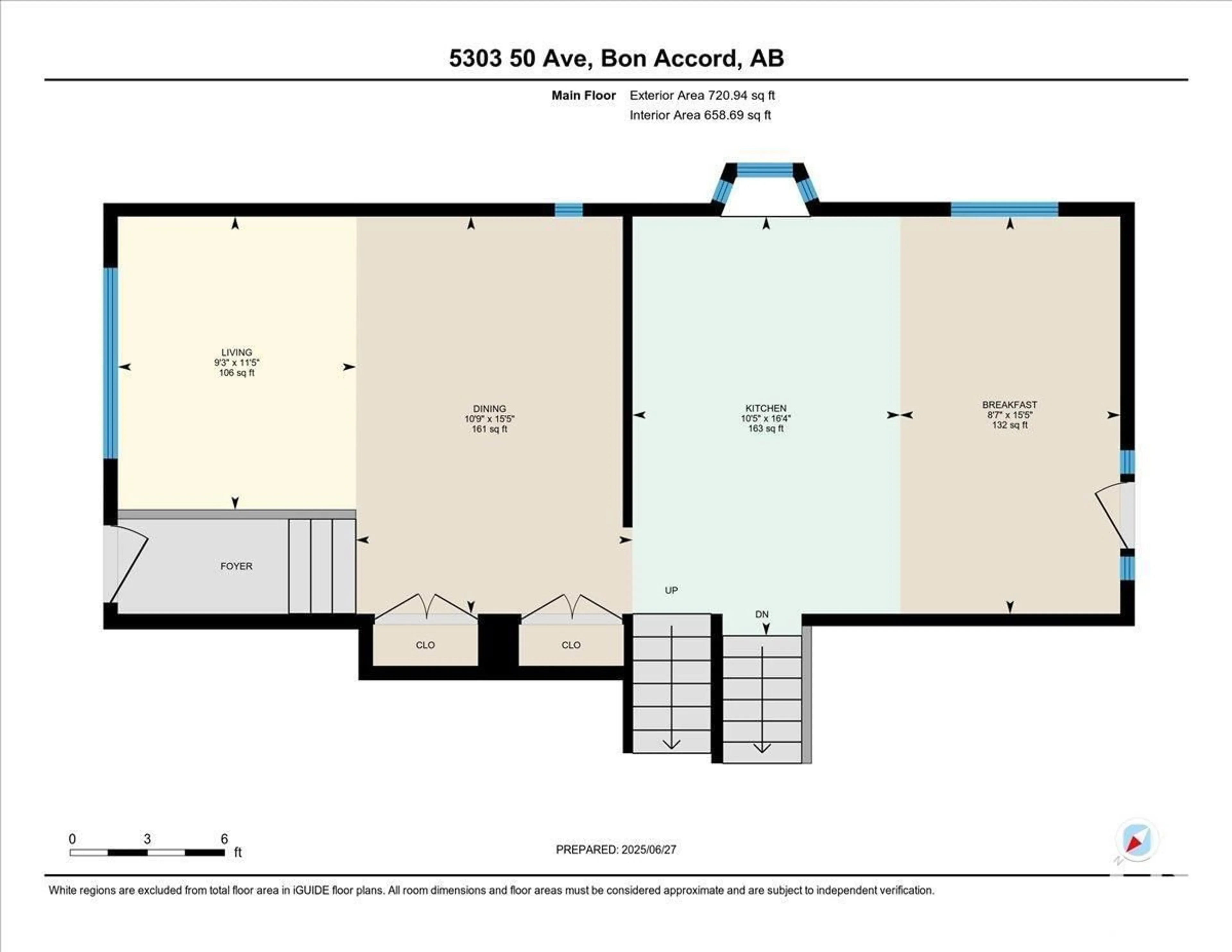 Floor plan for 5303 50 AV, Bon Accord Alberta T0A0K0
