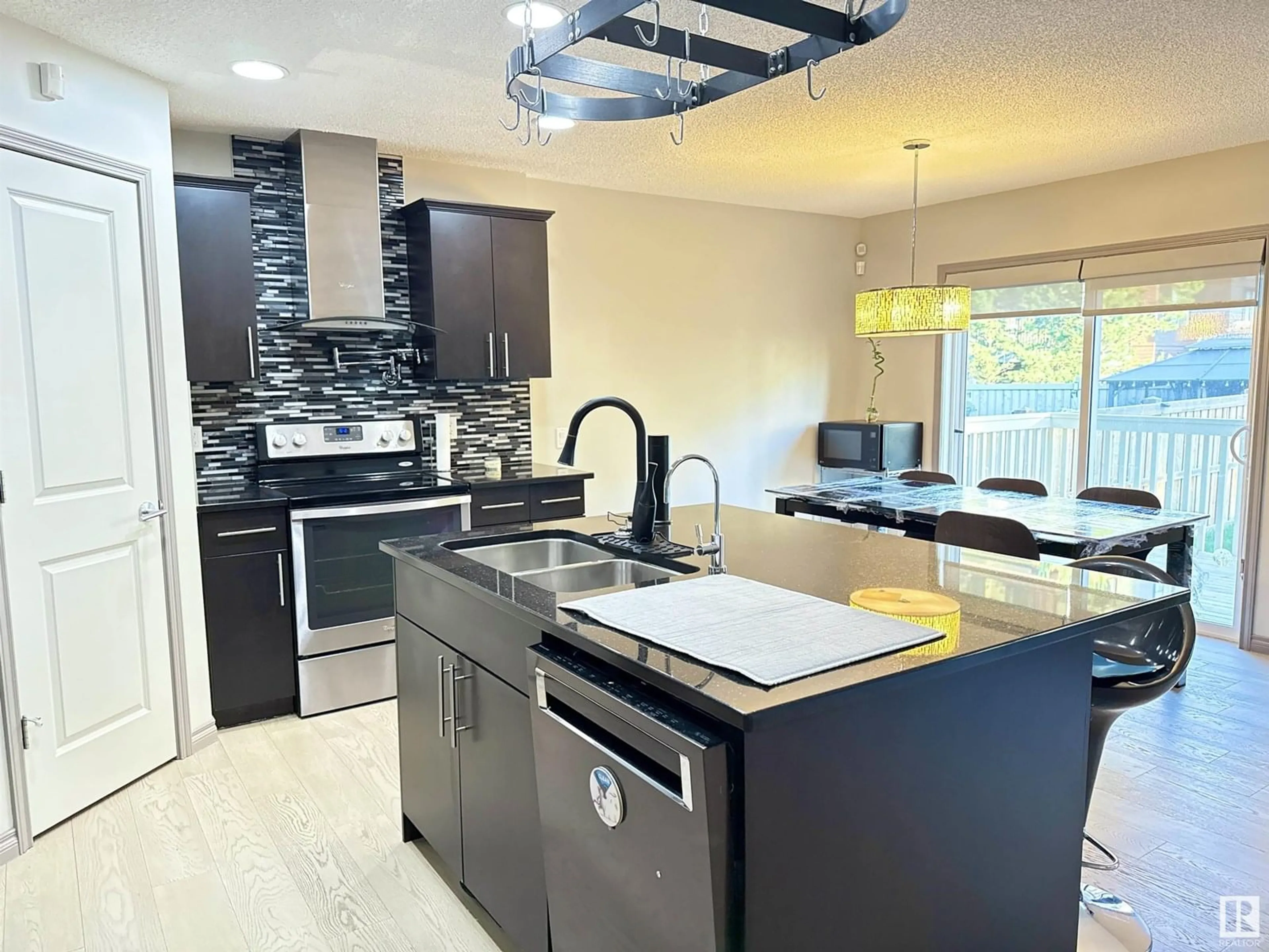 Contemporary kitchen, ceramic/tile floor for 21703 84 AV, Edmonton Alberta T5T4W2