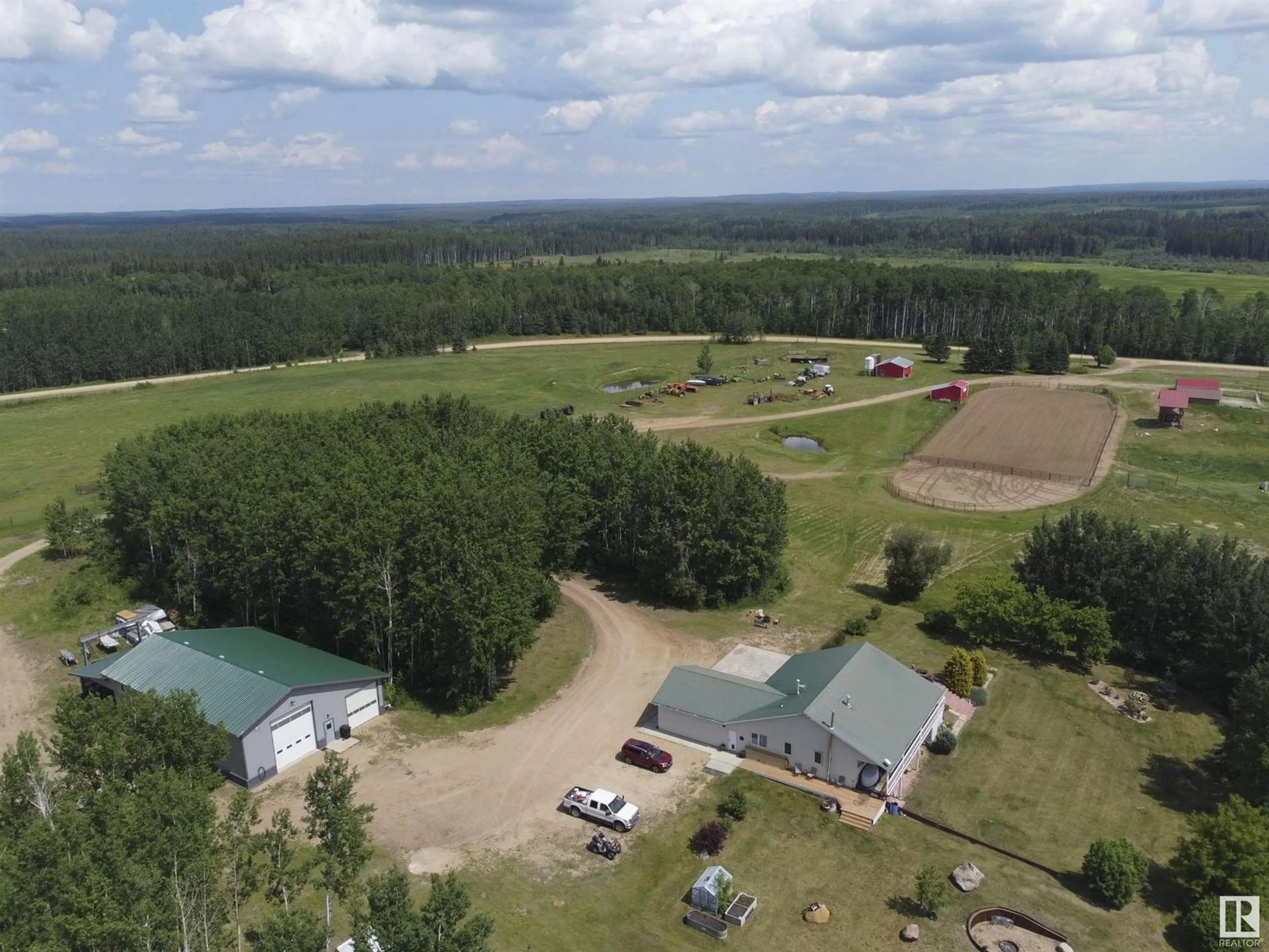 A pic from outside/outdoor area/front of a property/back of a property/a pic from drone, unknown for 703070 CANYON RD, Rural Lesser Slave River M.D. Alberta T0G1G0