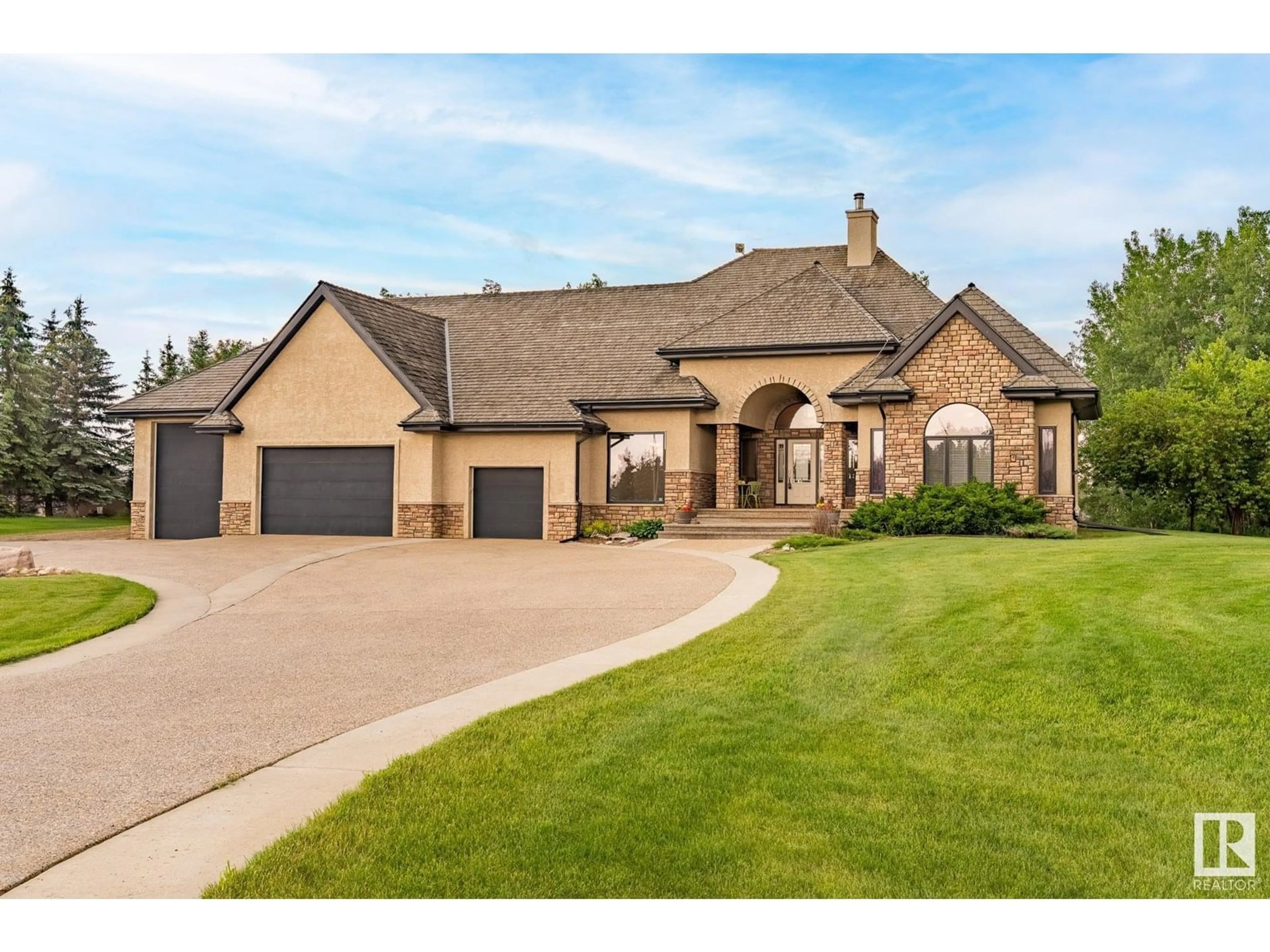Home with brick exterior material, street for 13 53223 RGE ROAD 264, Rural Parkland County Alberta T7X3H5
