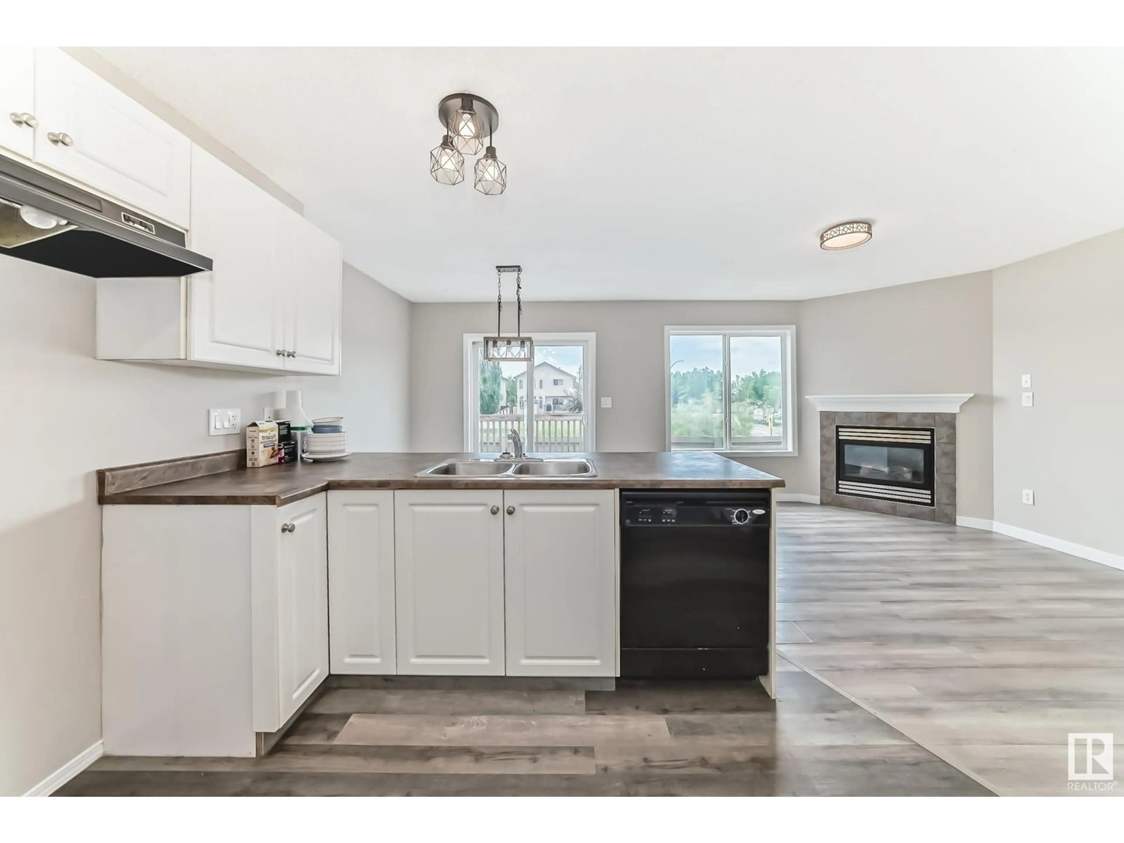 Open concept kitchen, ceramic/tile floor for #54 - 5001 62 ST, Beaumont Alberta T4X1T6