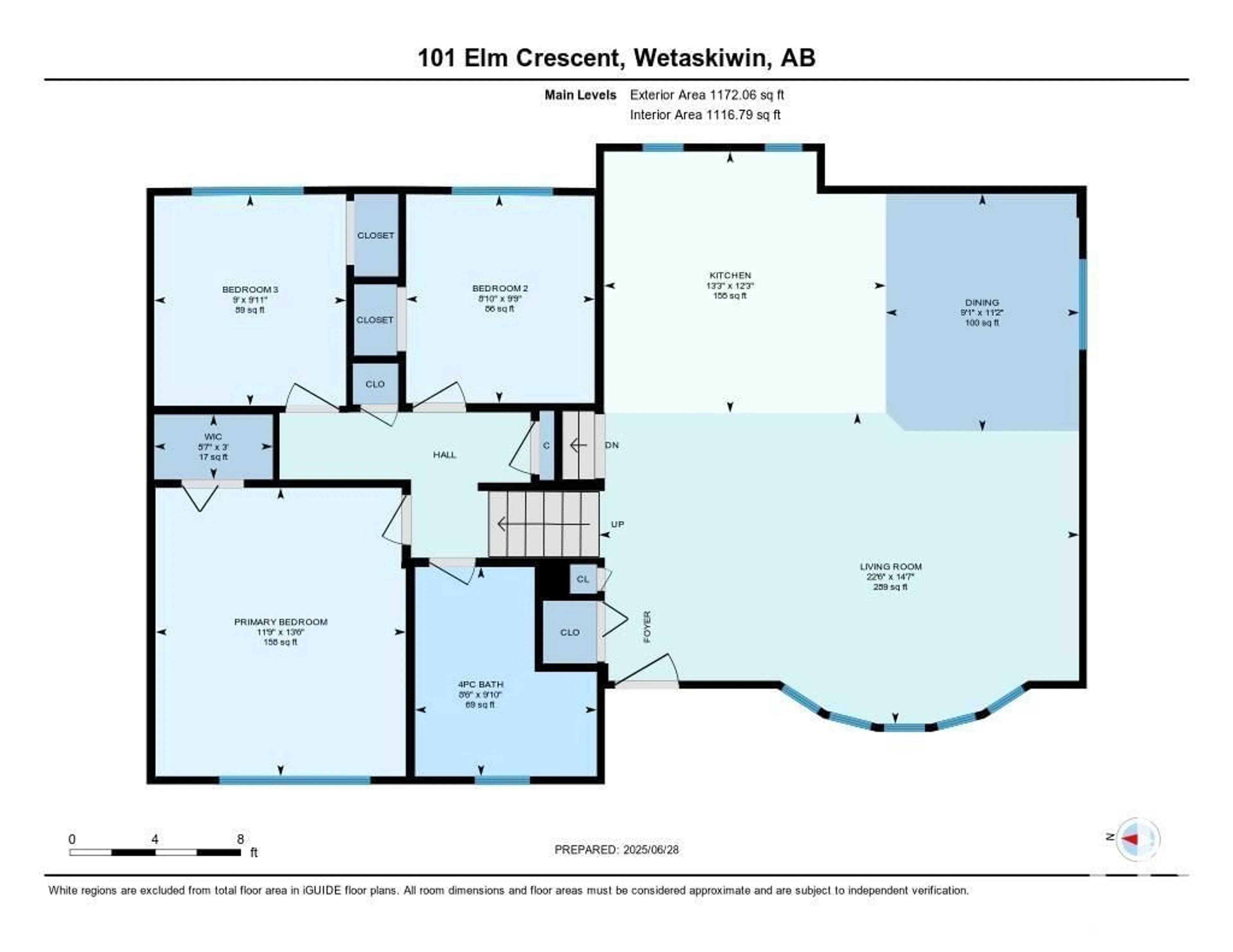 Floor plan for 101 ELM CR, Wetaskiwin Alberta T9A2C7