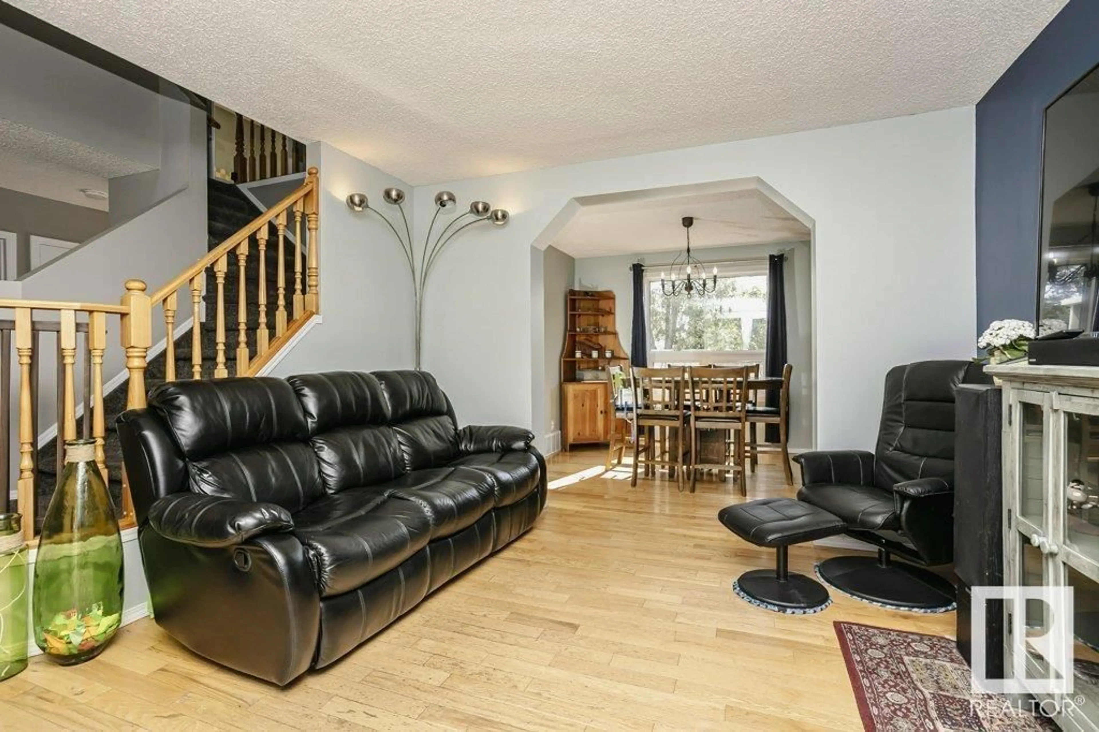 Living room with furniture, unknown for 65 DALTON WY, Sherwood Park Alberta T8H1T6