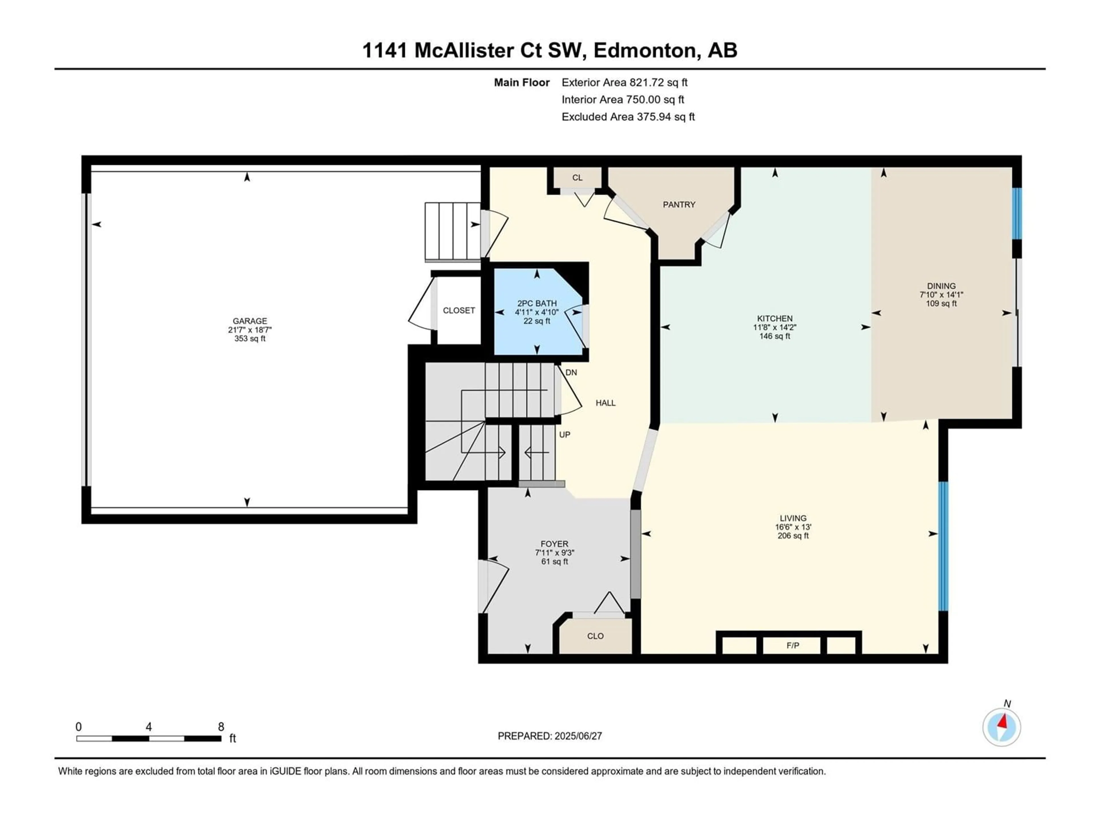 Floor plan for SW - 1141 MCALLISTER CO, Edmonton Alberta T6W1T9