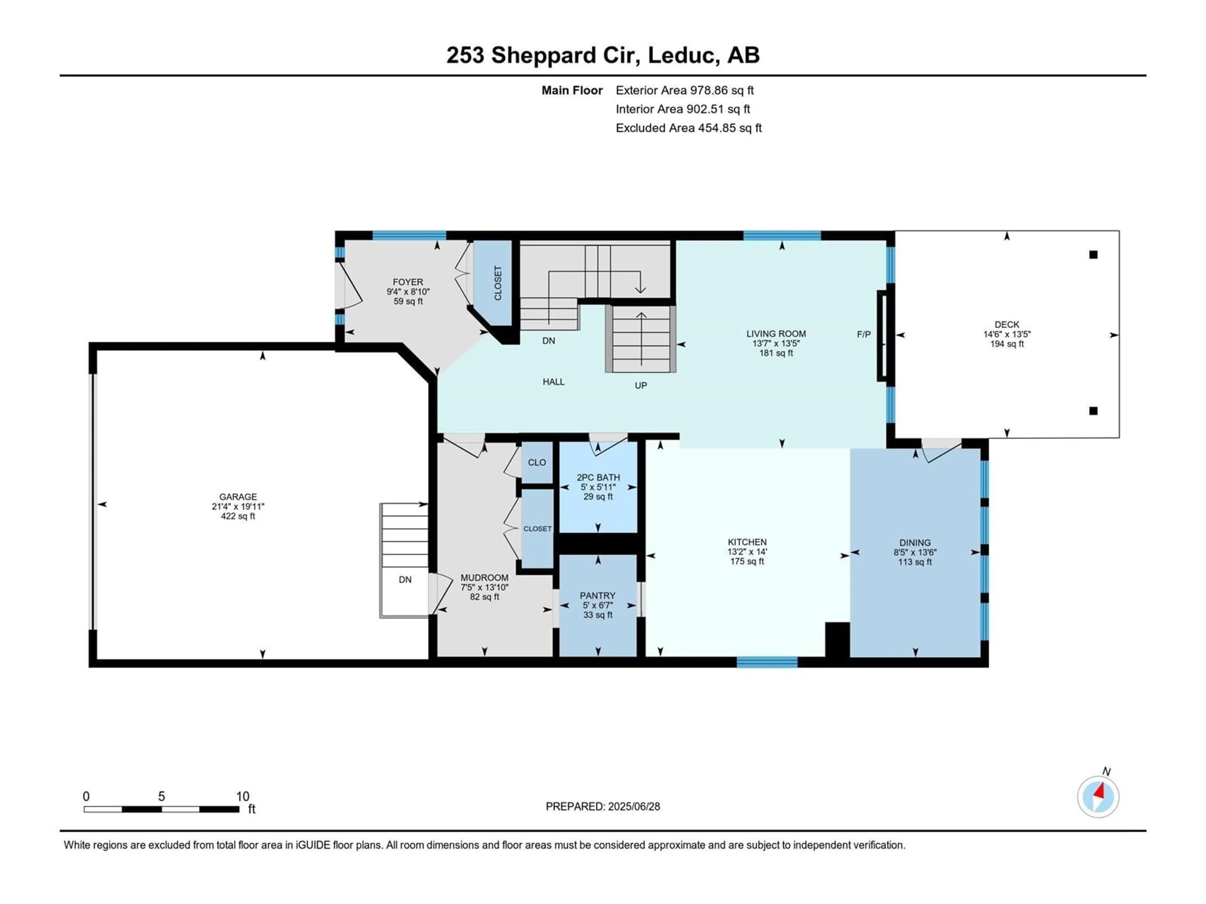 Floor plan for 253 SHEPPARD CI, Leduc Alberta T9E0T5