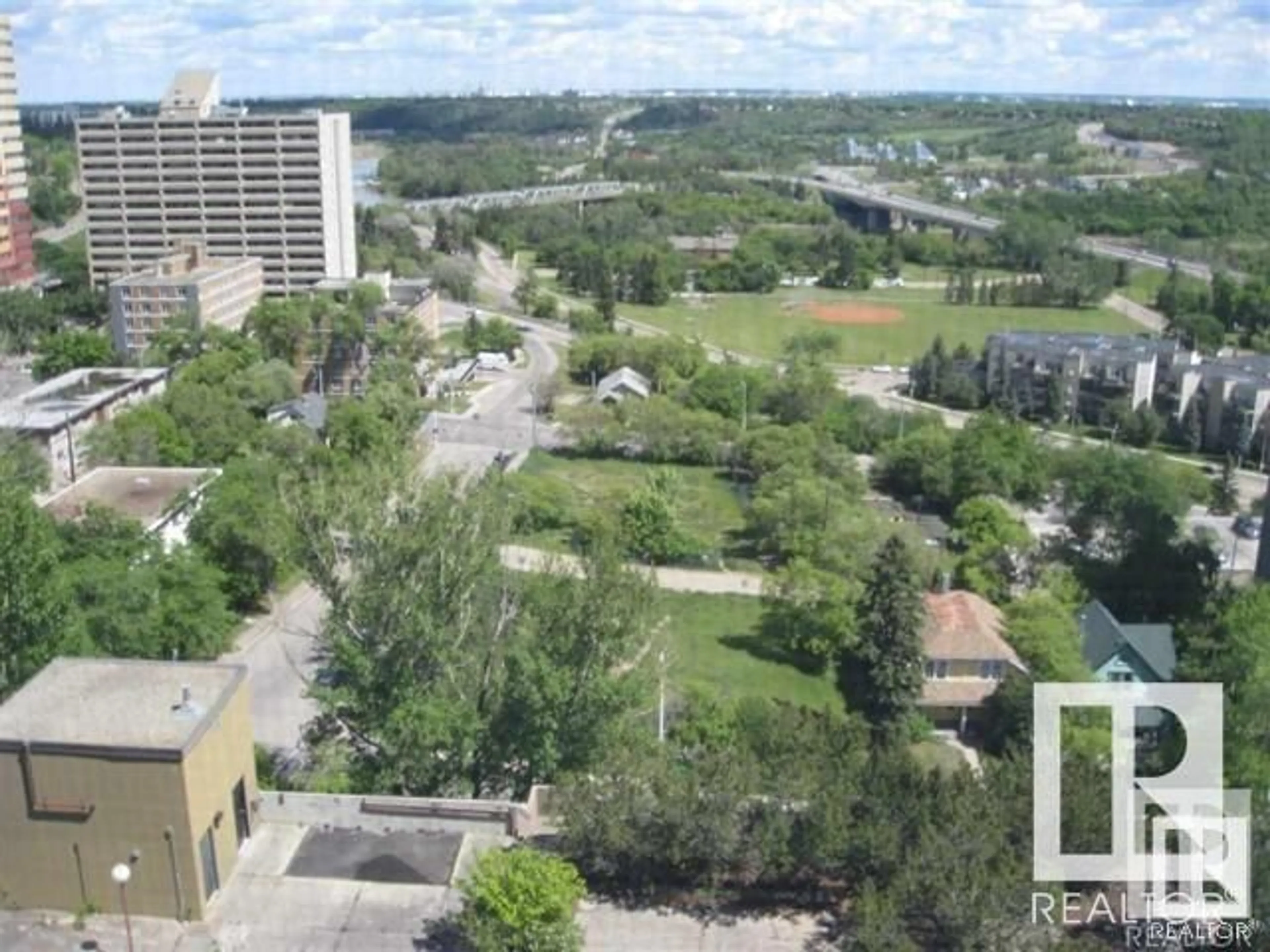 A pic from outside/outdoor area/front of a property/back of a property/a pic from drone, city buildings view from balcony for #807 - 9903 104 ST, Edmonton Alberta T5K0E4