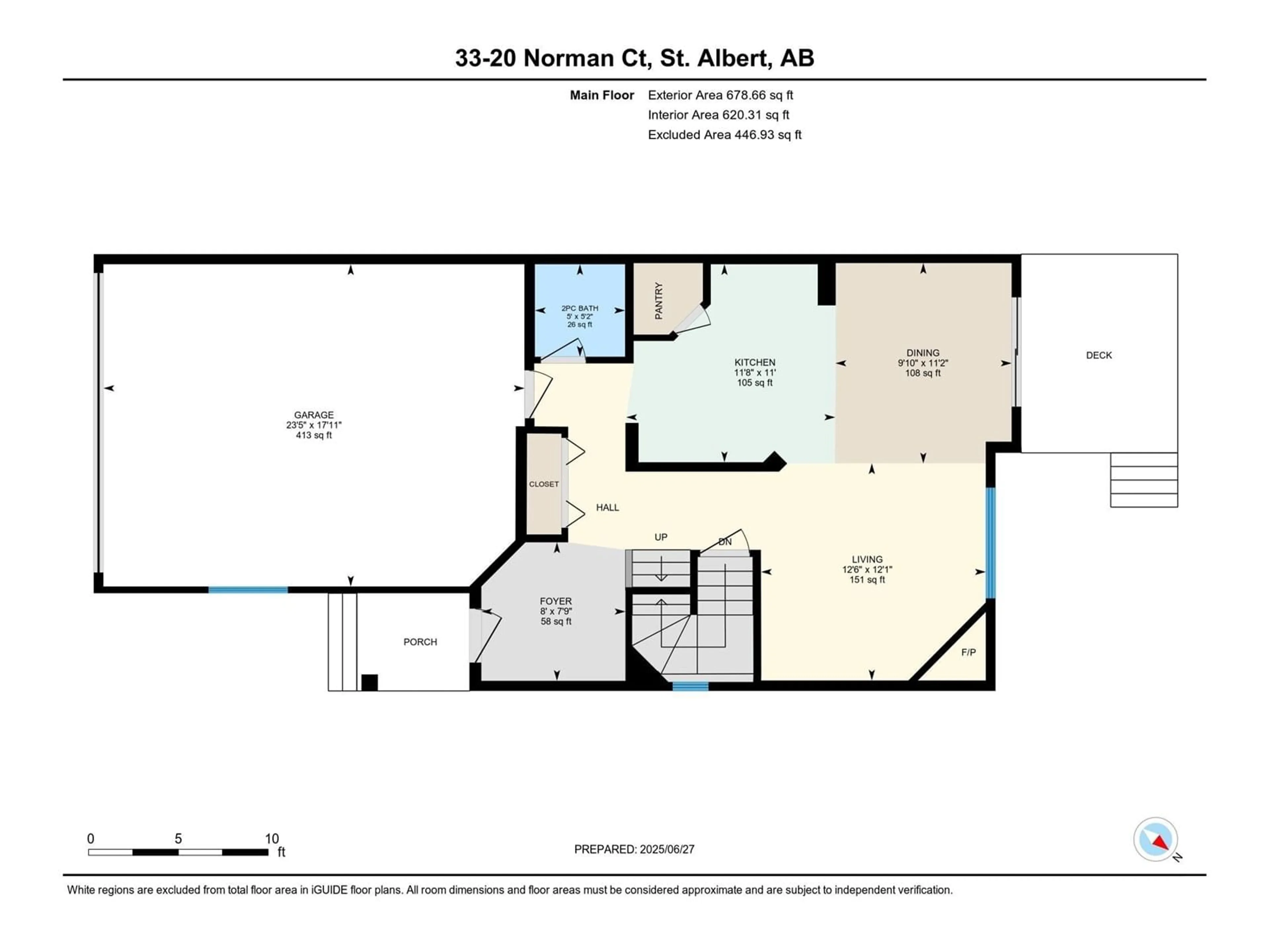 Floor plan for 20 - 33 NORMAN CO, St. Albert Alberta T8N7K4