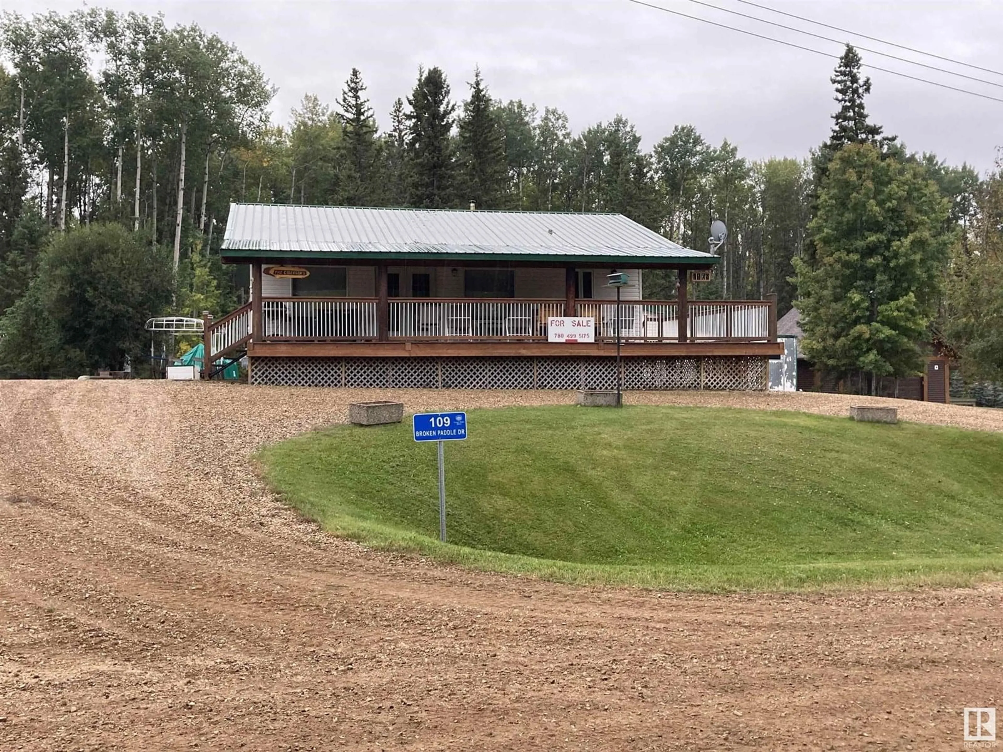 A pic from outside/outdoor area/front of a property/back of a property/a pic from drone, building for 109 BROKEN PADDLE DR, Rural Lesser Slave River M.D. Alberta T9S1C9