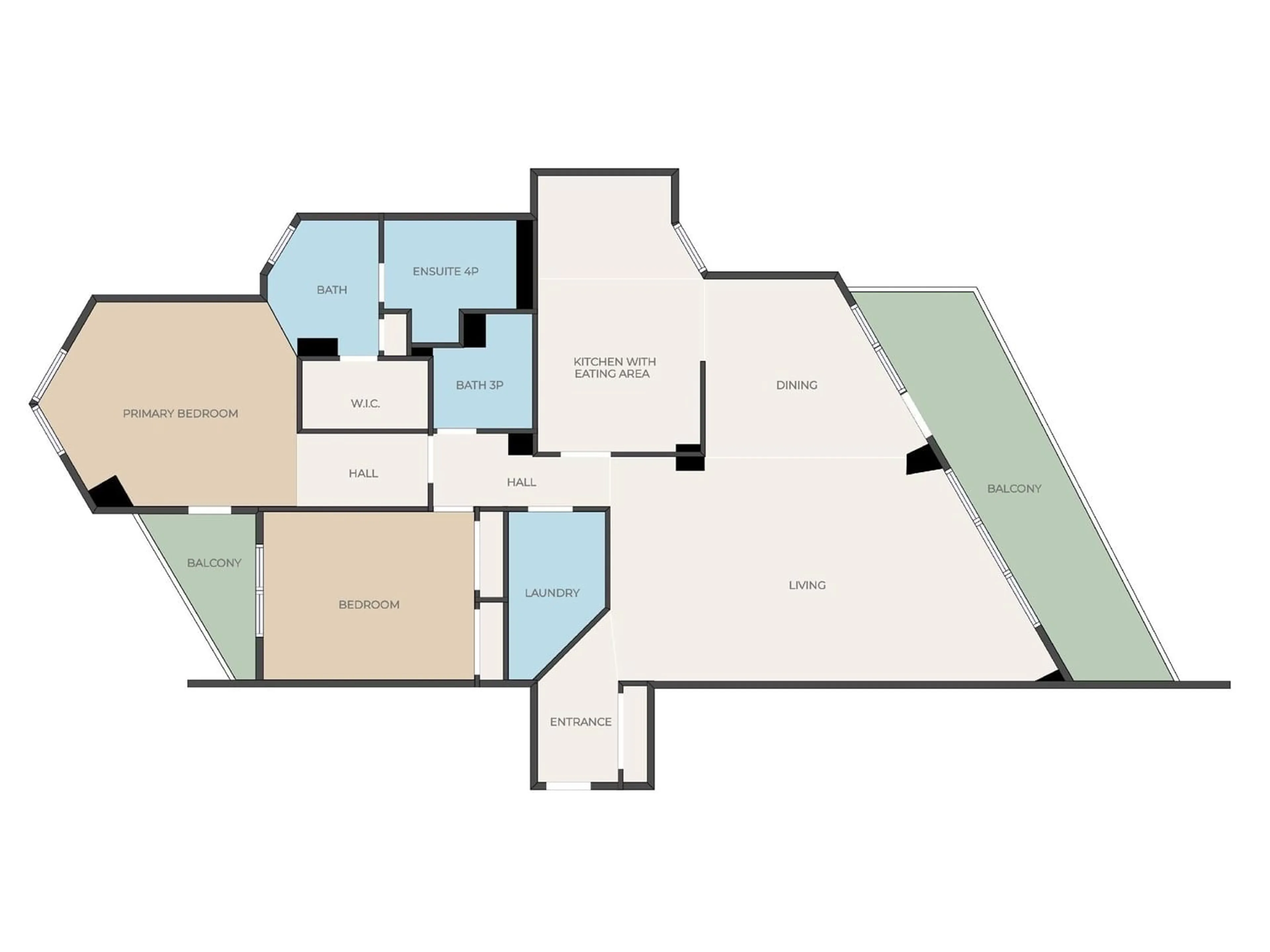 Floor plan for 1401 - 12319 JASPER AV, Edmonton Alberta T5N4A7