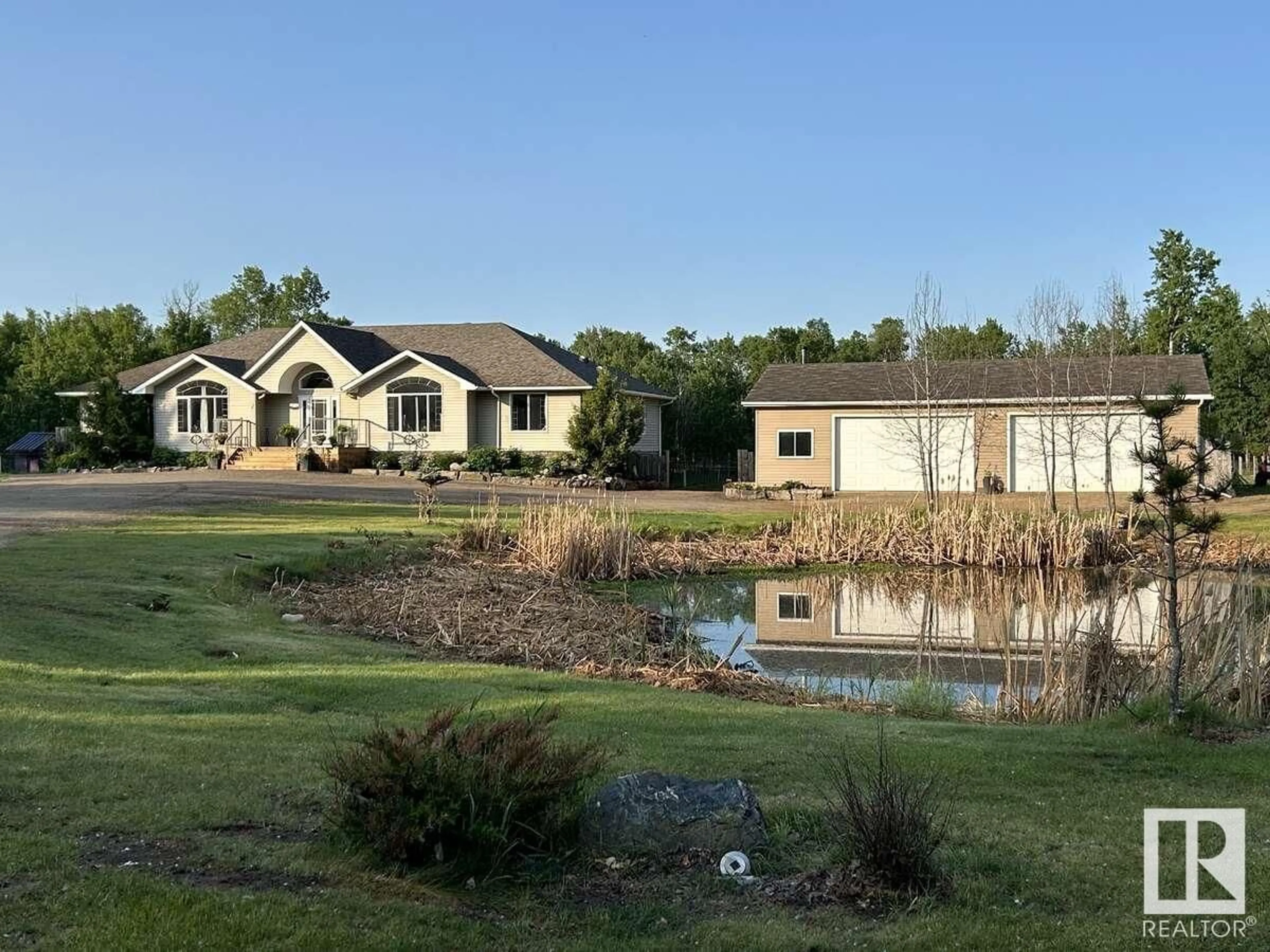 A pic from outside/outdoor area/front of a property/back of a property/a pic from drone, water/lake/river/ocean view for 51219 - 73 RANGE ROAD 195, Rural Beaver County Alberta T0B4J1