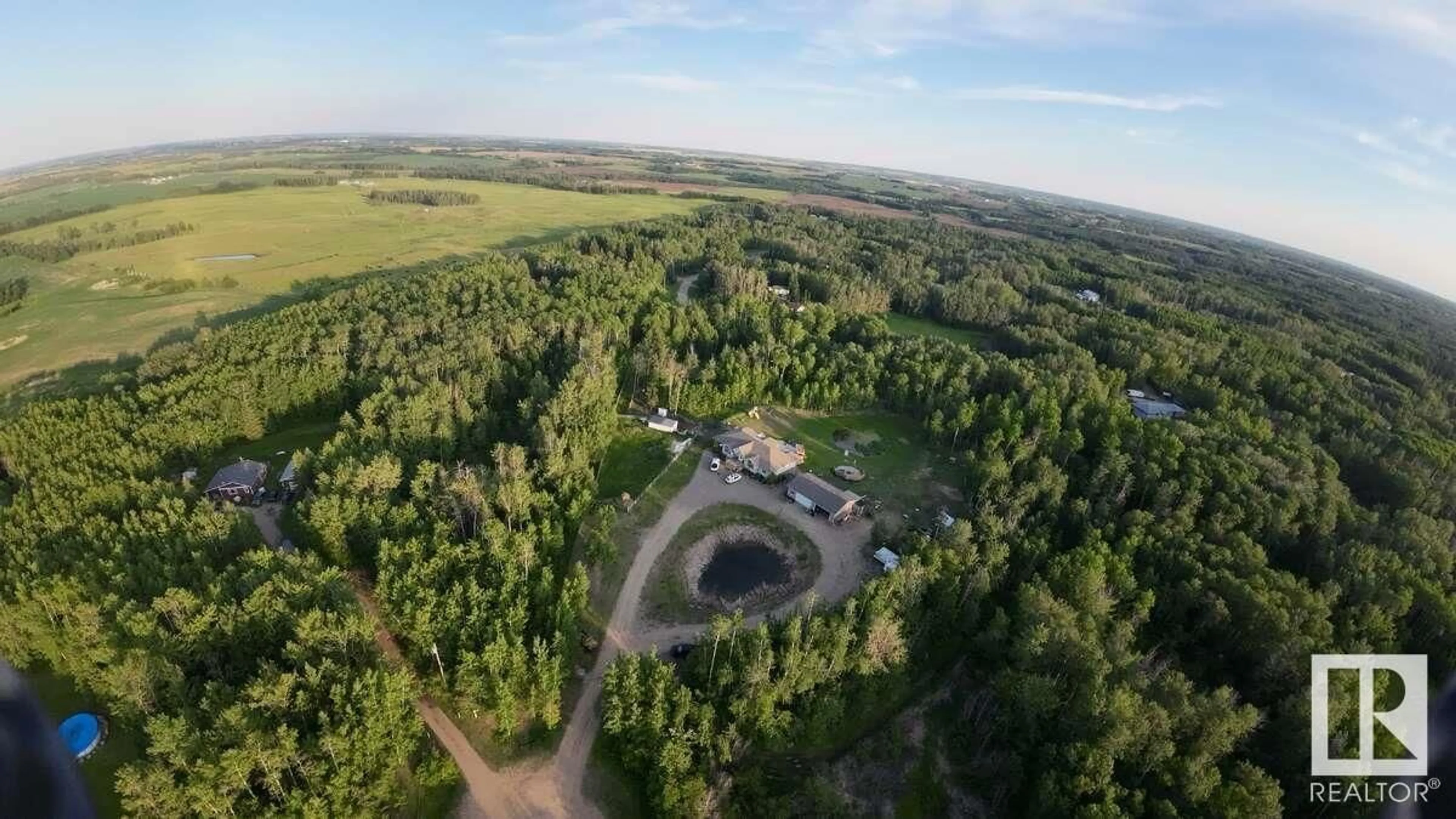 A pic from outside/outdoor area/front of a property/back of a property/a pic from drone, forest/trees view for 51219 - 73 RANGE ROAD 195, Rural Beaver County Alberta T0B4J1