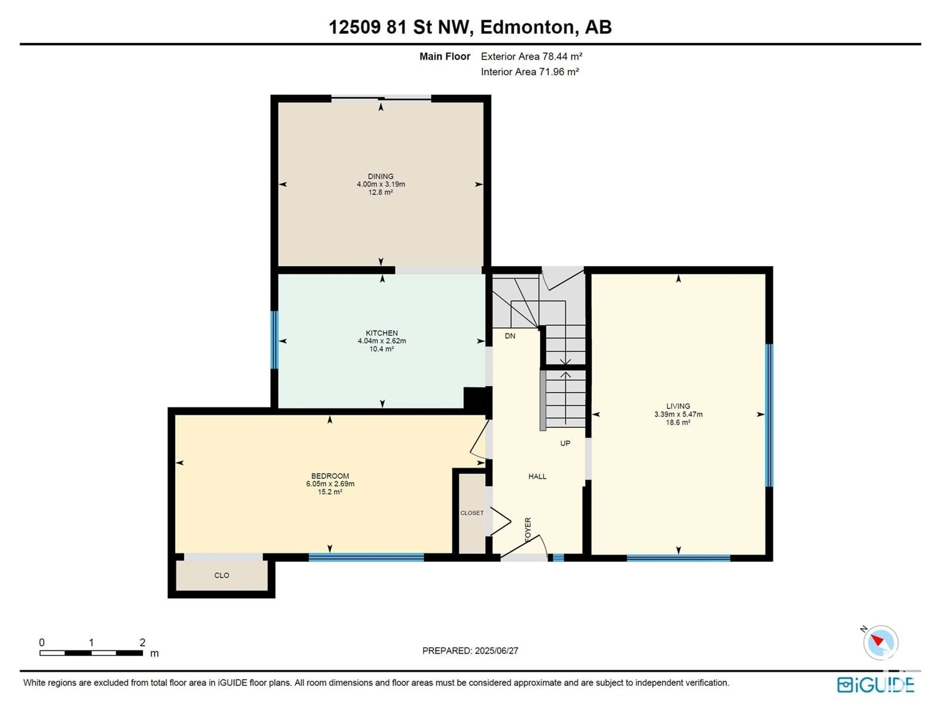 Floor plan for NW - 12509 81 ST, Edmonton Alberta T5B2T8