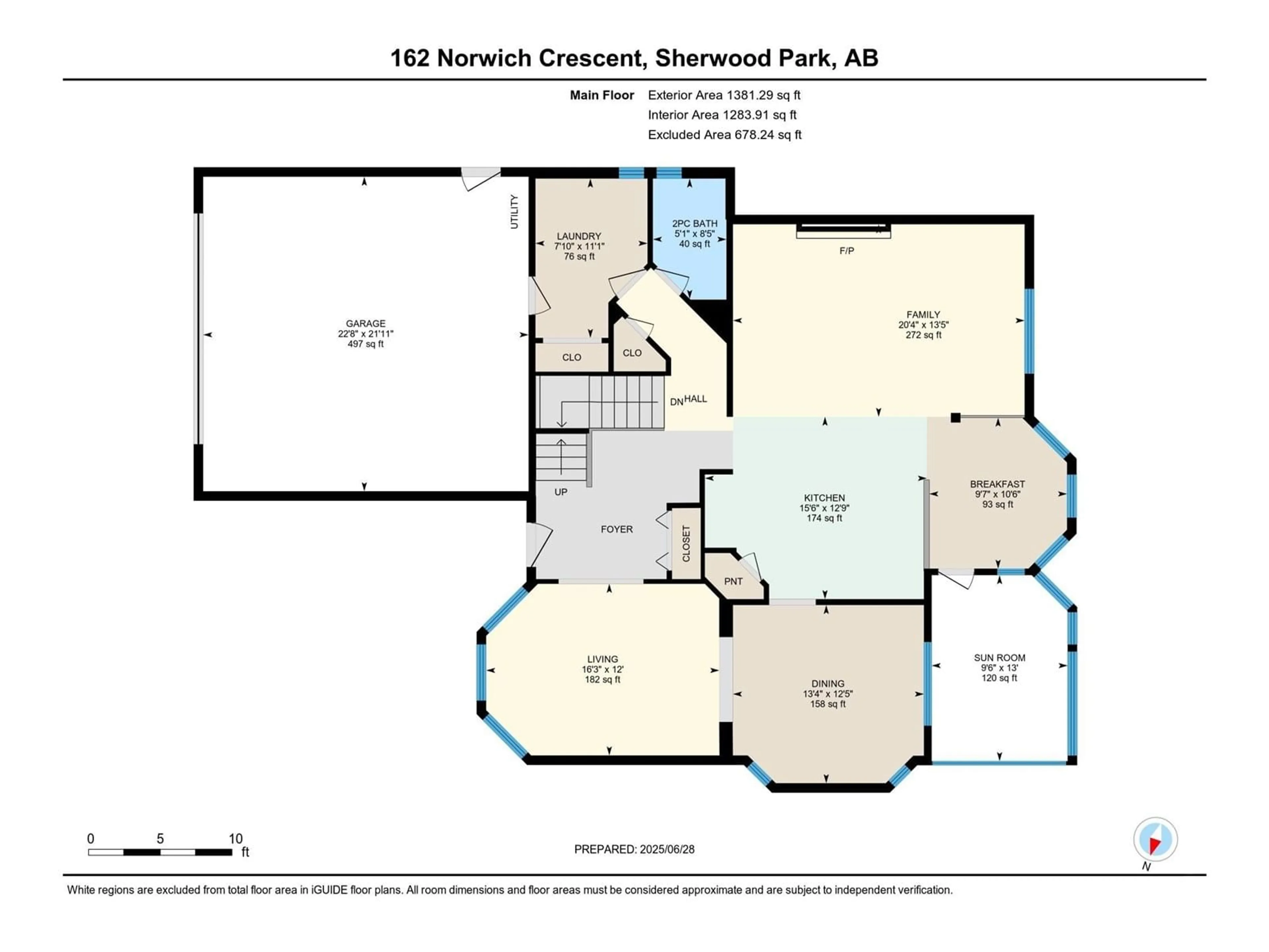 Floor plan for 162 NORWICH CR, Sherwood Park Alberta T8A5S1