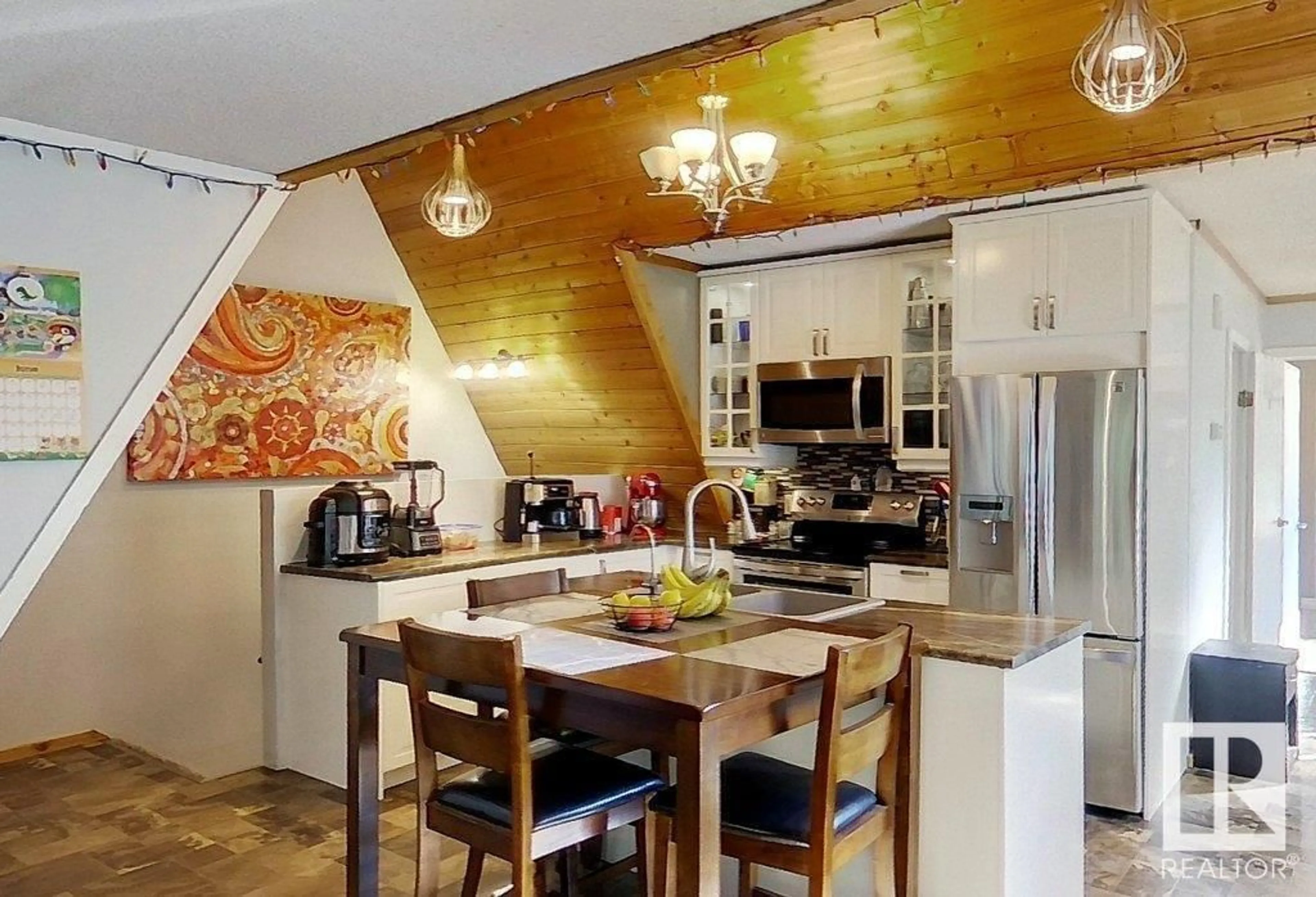 Open concept kitchen, wood/laminate floor for 53516 RANGE ROAD 154, Rural Yellowhead Alberta T7E3G9