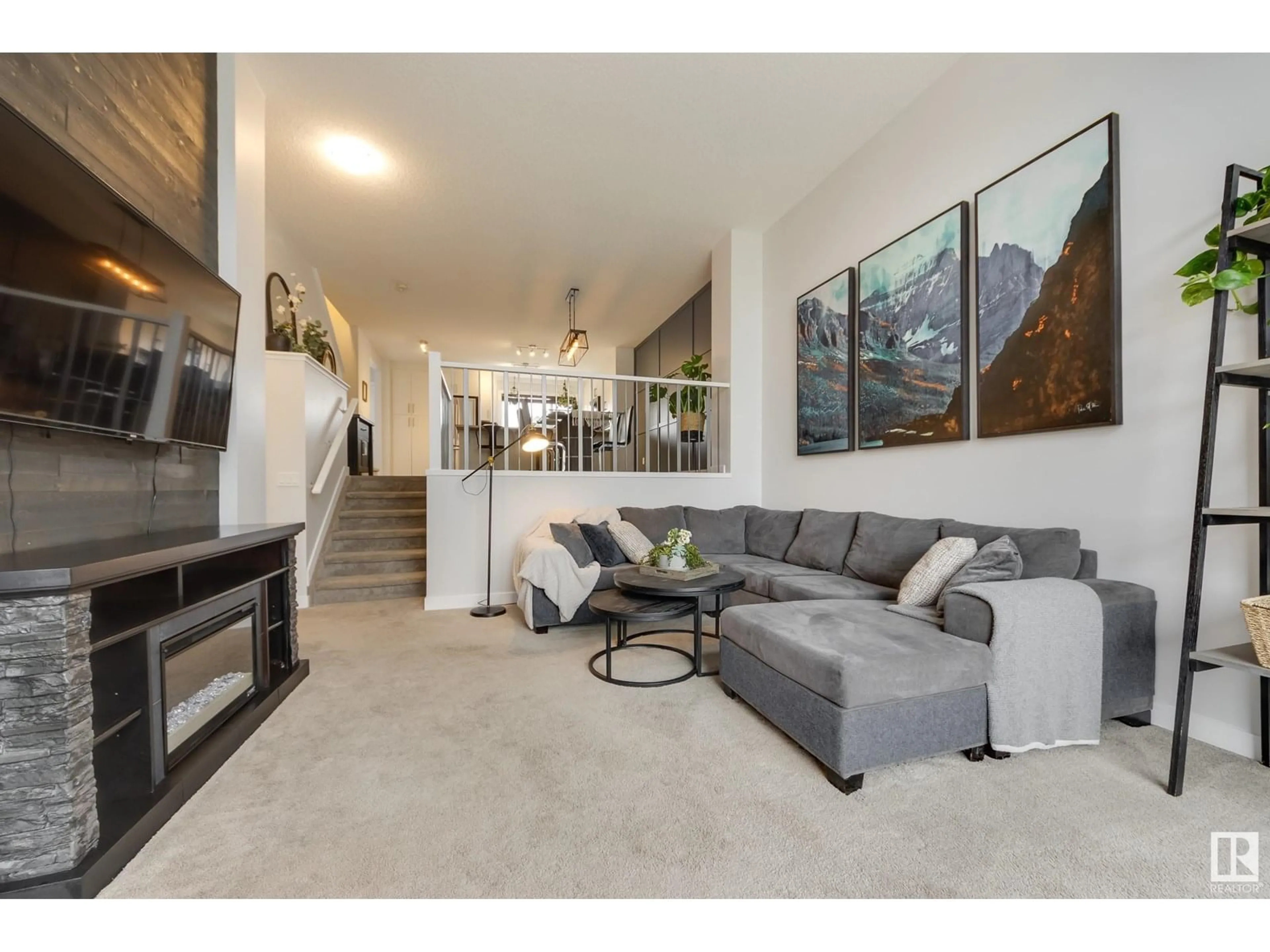 Living room with furniture, unknown for 631 36 ST, Edmonton Alberta T6X2G5