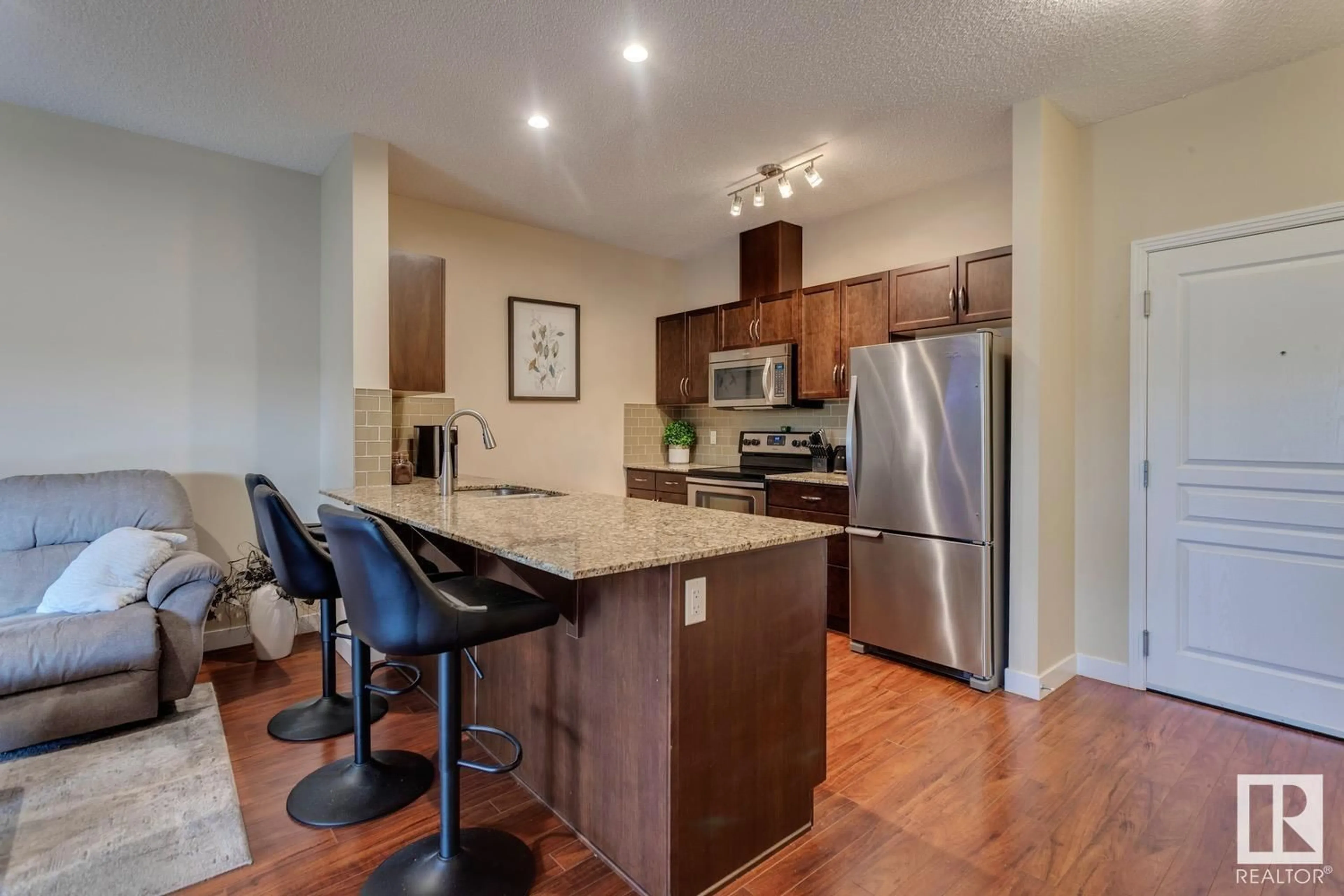 Open concept kitchen, unknown for #426 - 2045 GRANTHAM CO, Edmonton Alberta T5T3X6