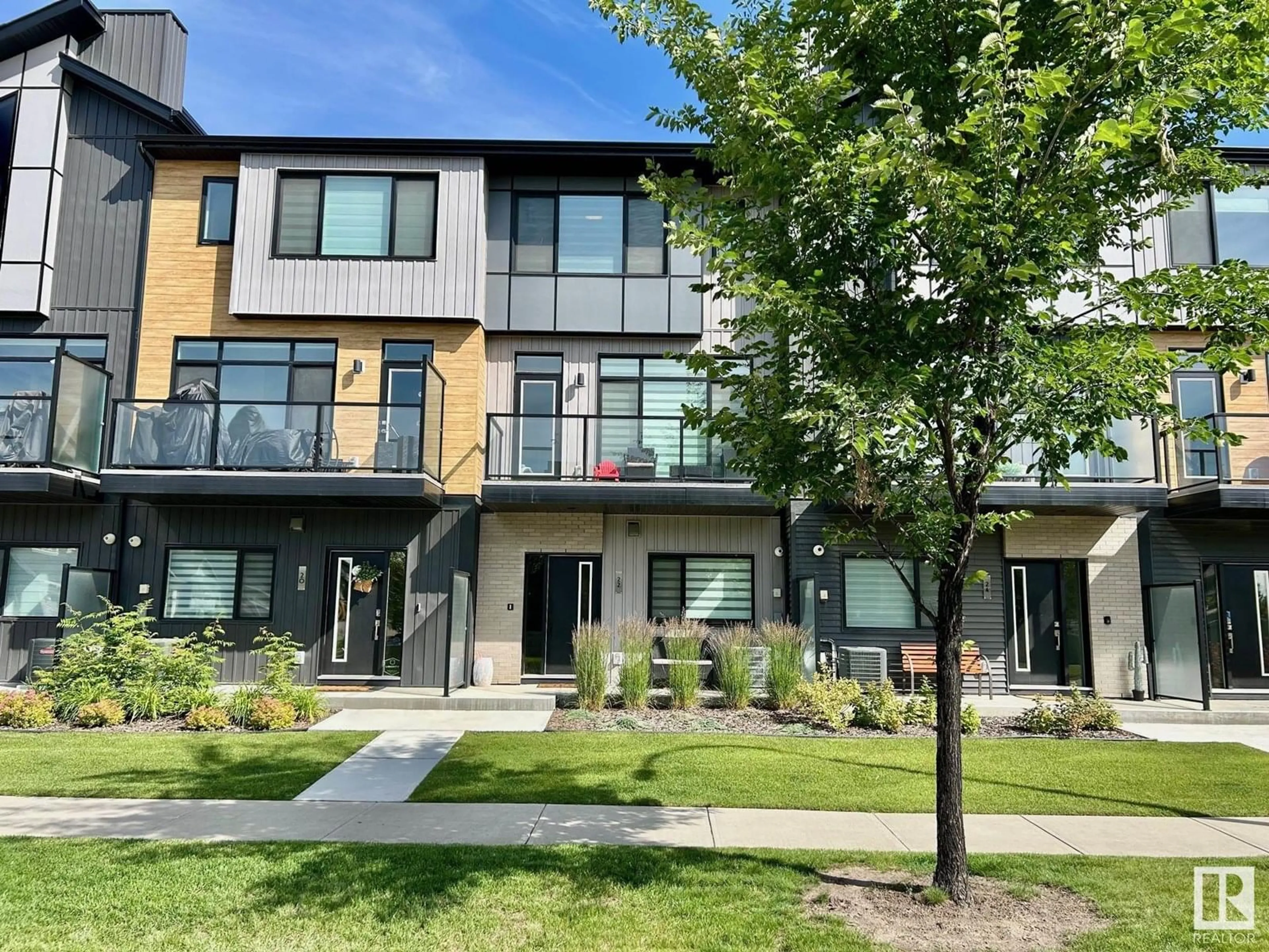 A pic from outside/outdoor area/front of a property/back of a property/a pic from drone, unknown for 50 - 22 EBONY BV, Sherwood Park Alberta T8H2X4