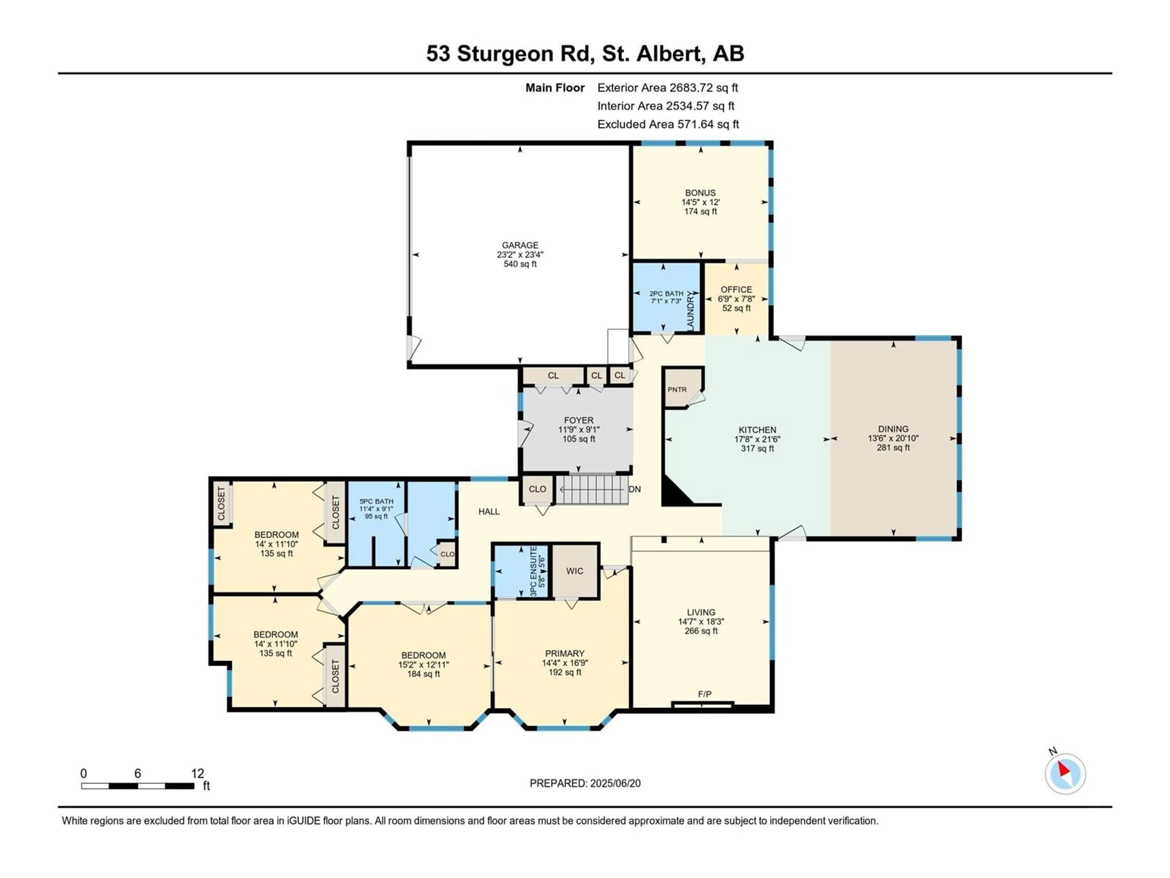 Floor plan for 53 STURGEON RD, St. Albert Alberta T8N0E8