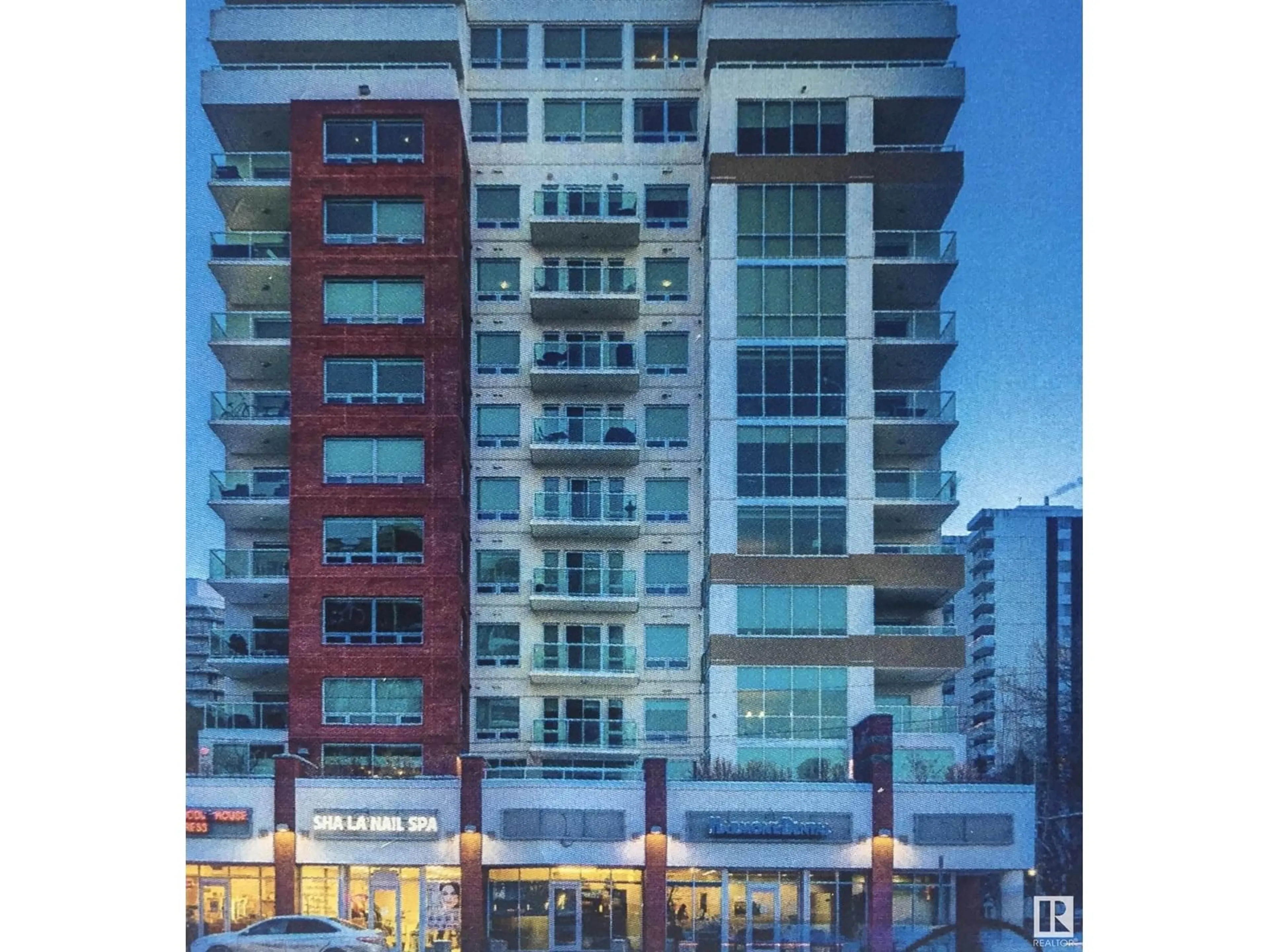 A pic from outside/outdoor area/front of a property/back of a property/a pic from drone, building for 10055 - 1204 118 ST NW, Edmonton Alberta T5K0C1