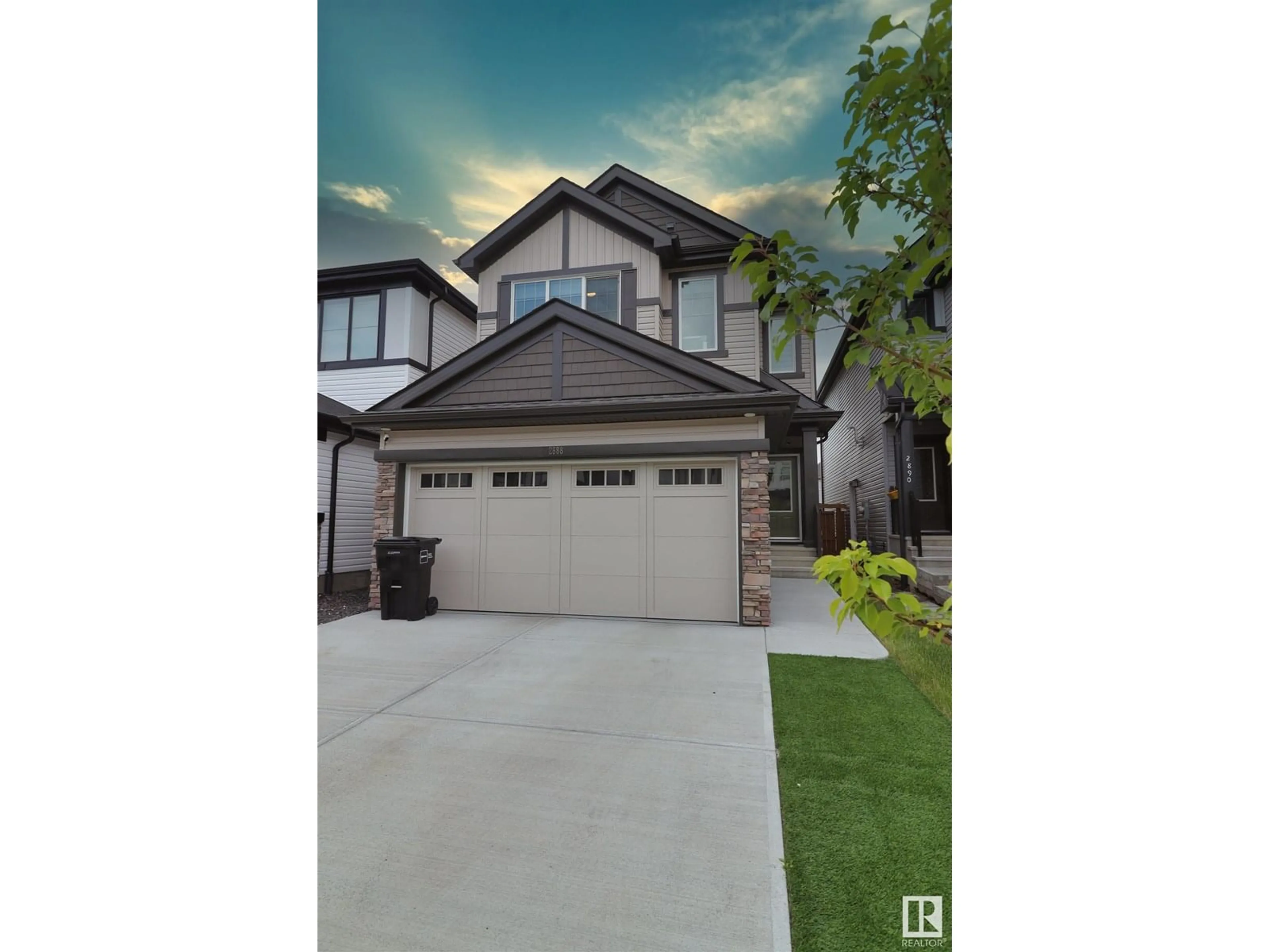 A pic from outside/outdoor area/front of a property/back of a property/a pic from drone, street for 2888 COUGHLAN GREEN, Edmonton Alberta T6W4B2