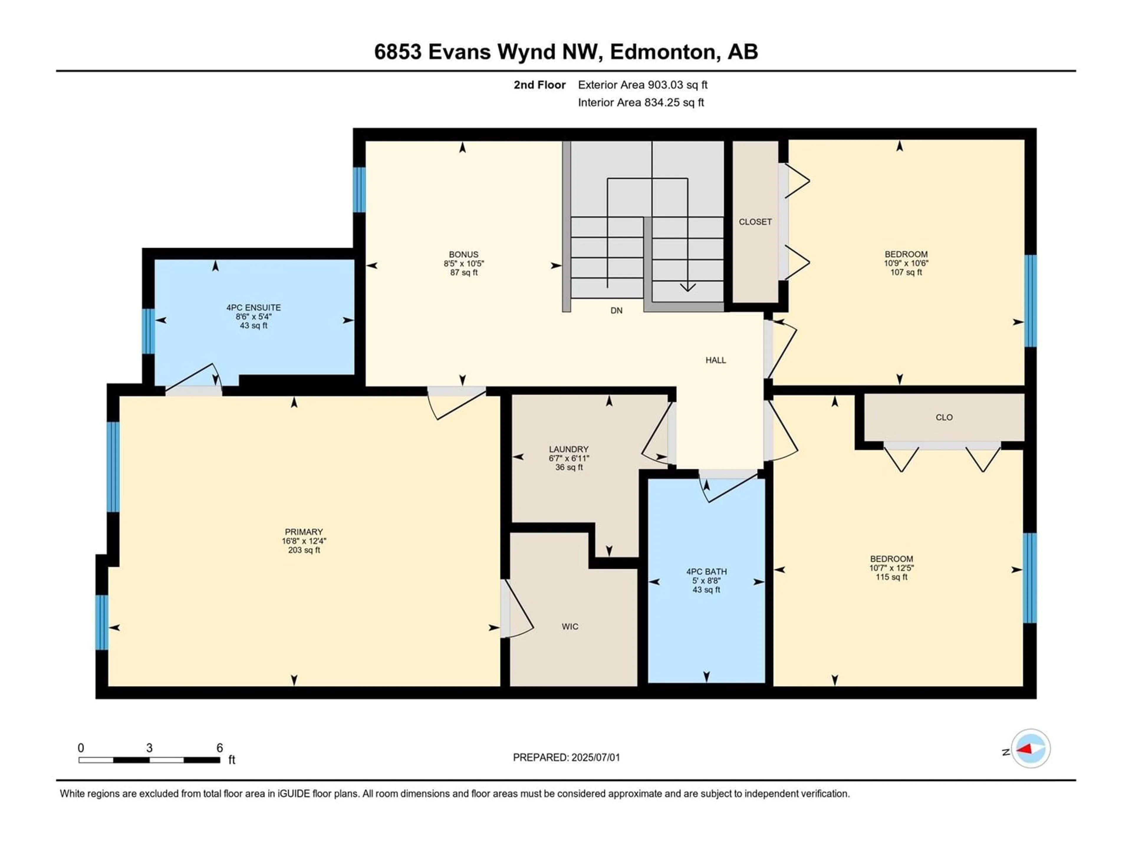 Floor plan for 6853 EVANS WD, Edmonton Alberta T6M0T6