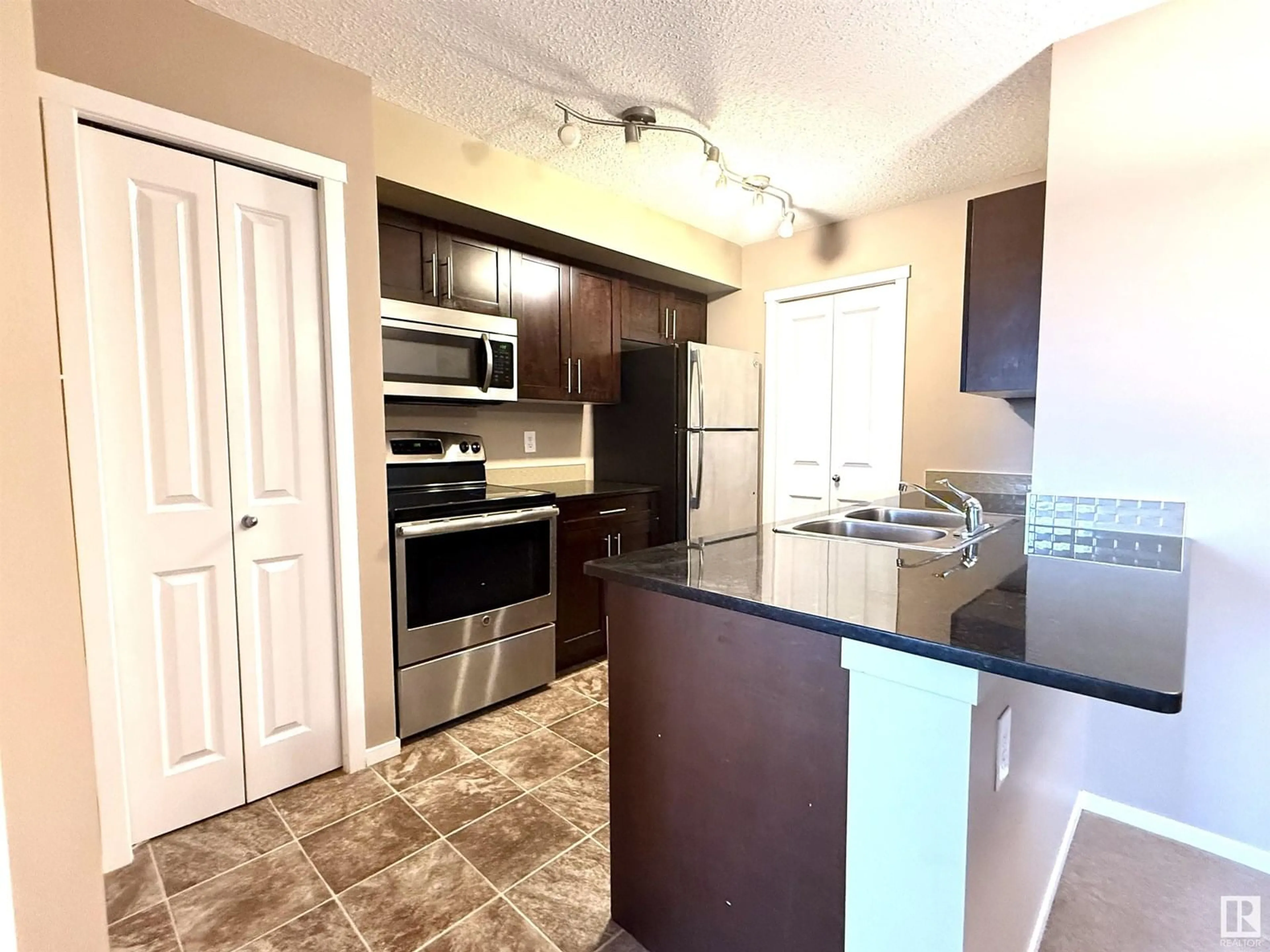 Standard kitchen, ceramic/tile floor for #208 - 18126 77 ST, Edmonton Alberta T5Z0N7