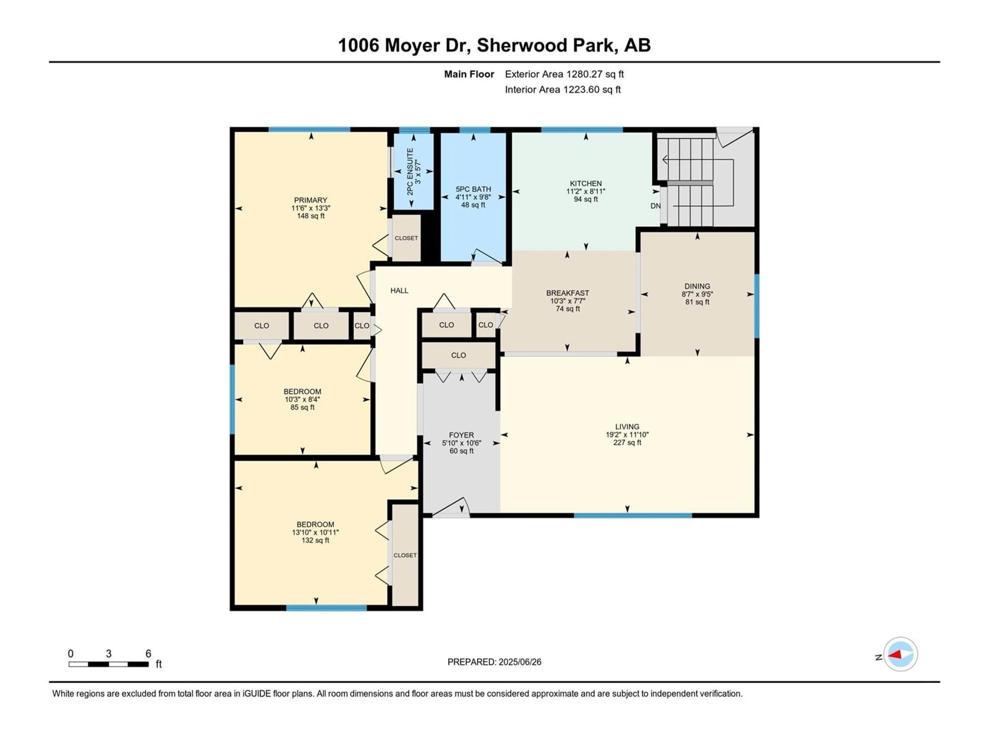 Floor plan for 1006 MOYER DR, Sherwood Park Alberta T8A1E6