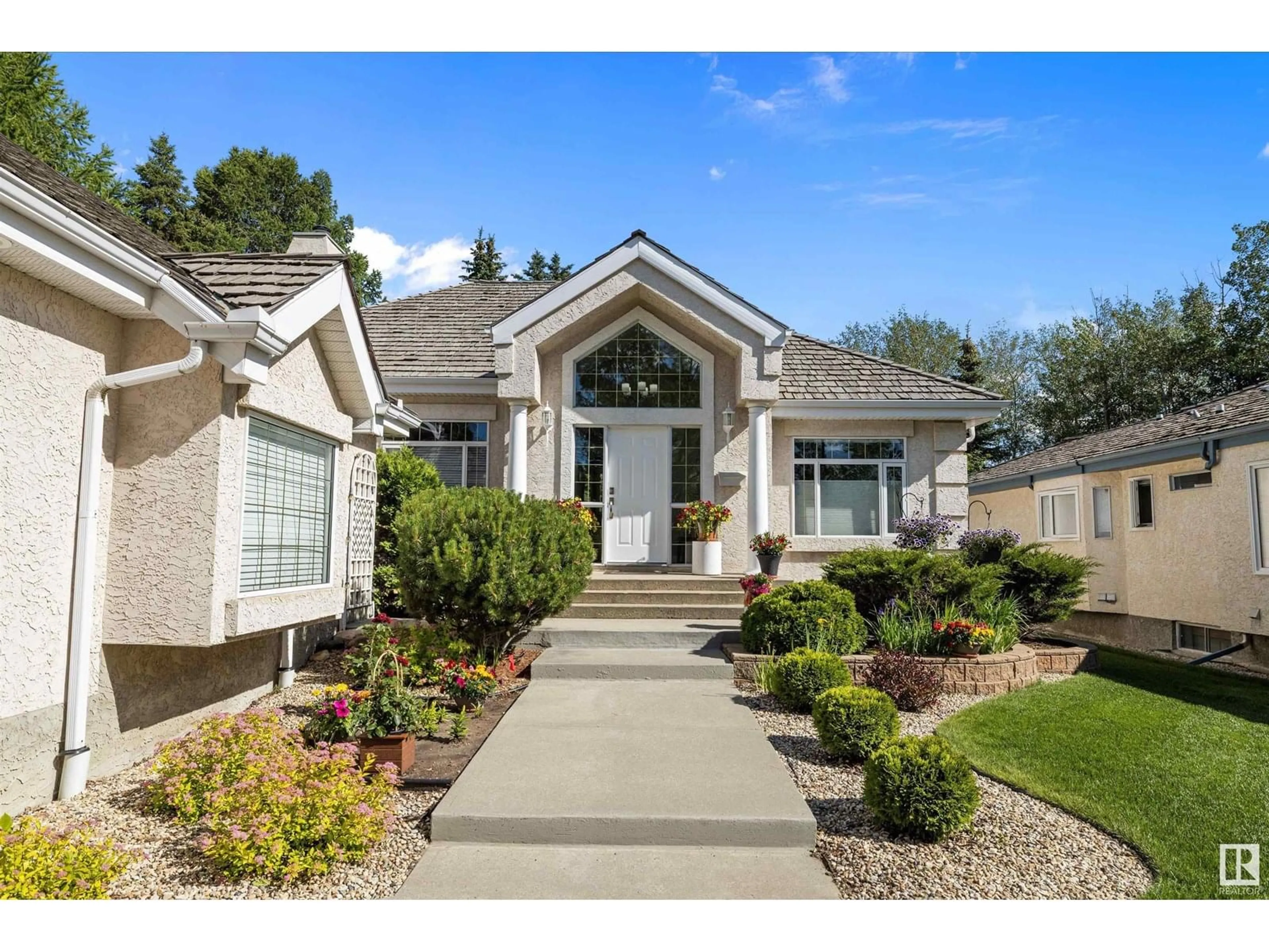 Home with vinyl exterior material, street for 75 BLACKBURN DR, Edmonton Alberta T6W1A9