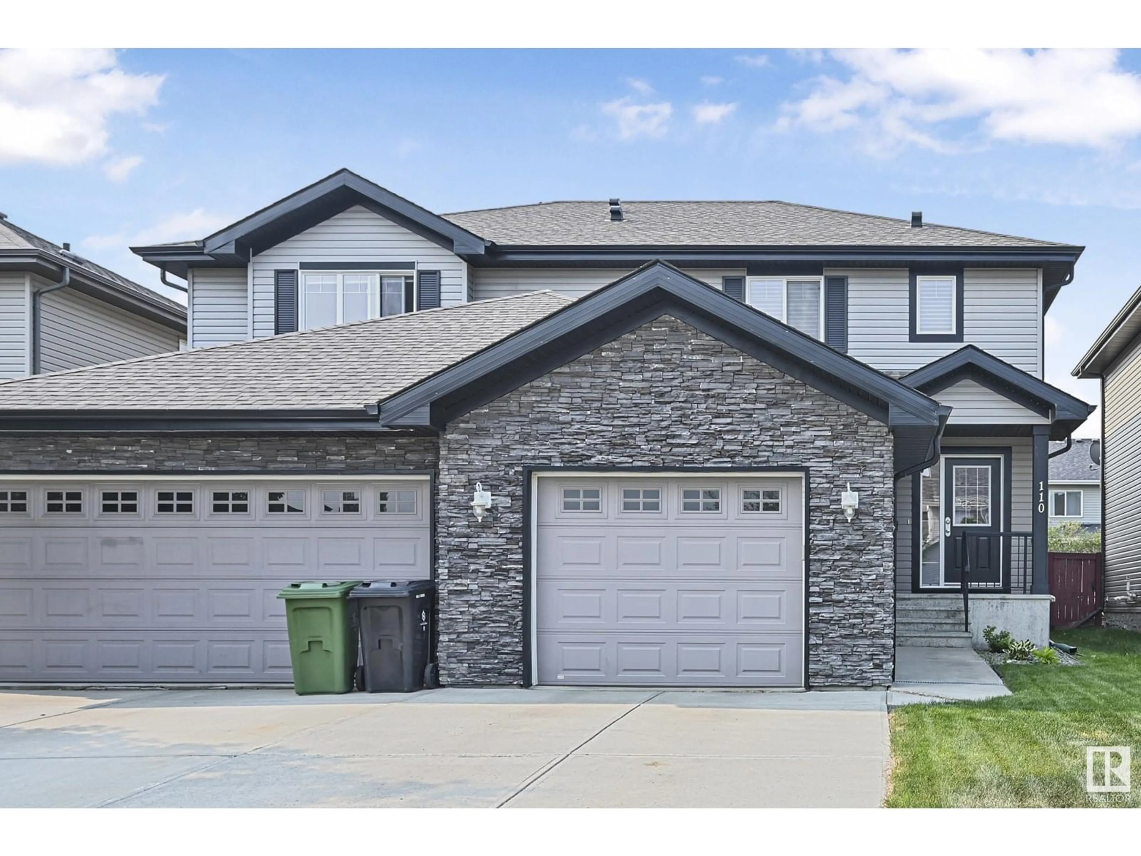 Home with brick exterior material, street for 110 CALVERT WD, Fort Saskatchewan Alberta T8L0C4