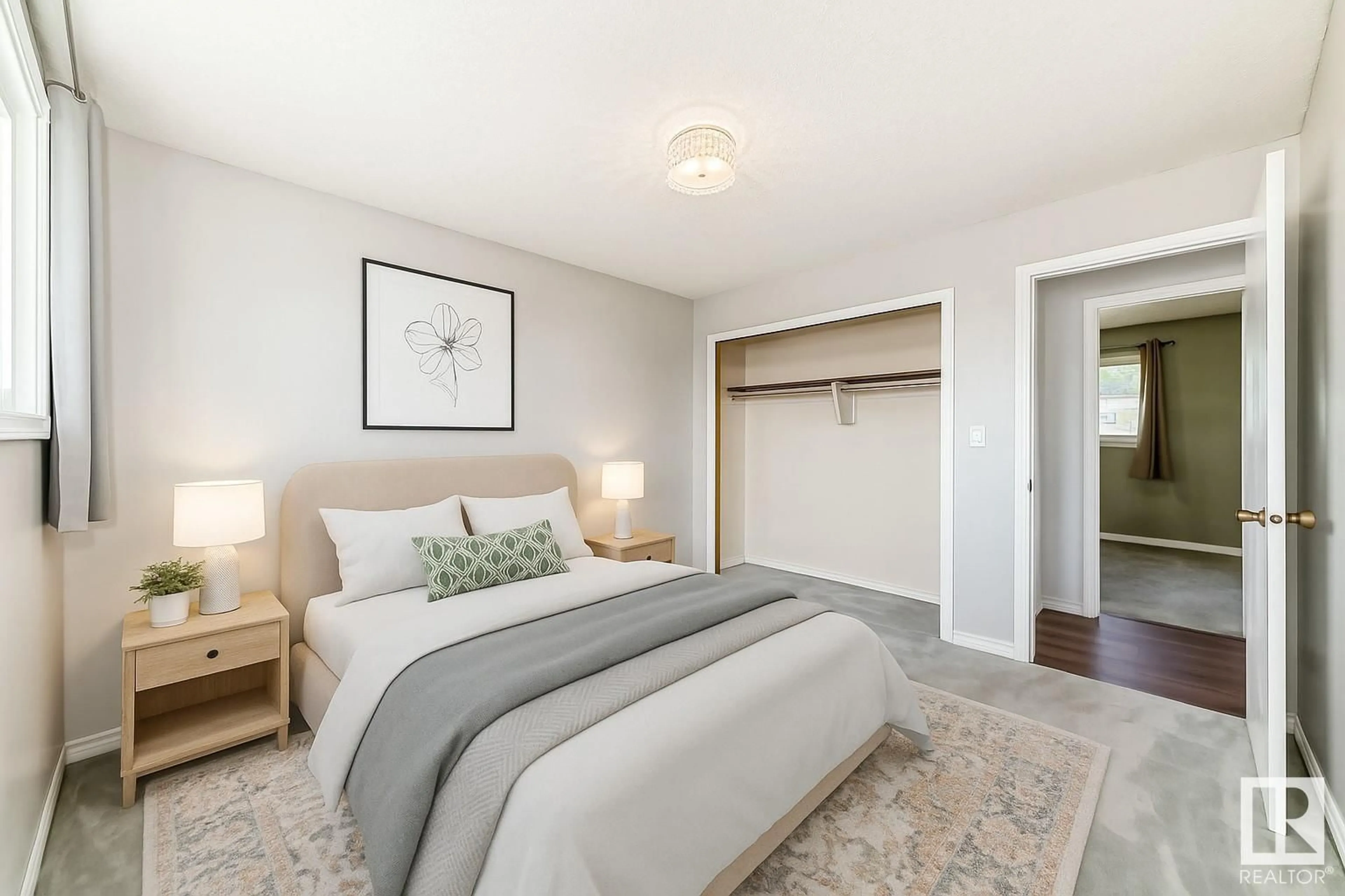 Bedroom with bed, unknown for 5013 55 AV, Wabamun Alberta T0E2K0