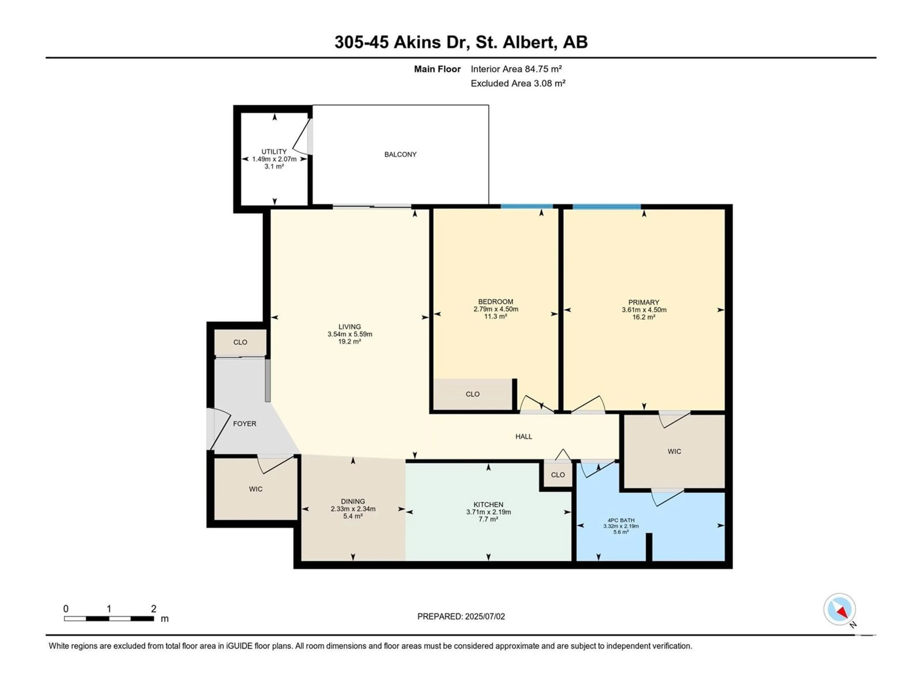 Floor plan for 305 AKINS DR, St. Albert Alberta T8N2P4