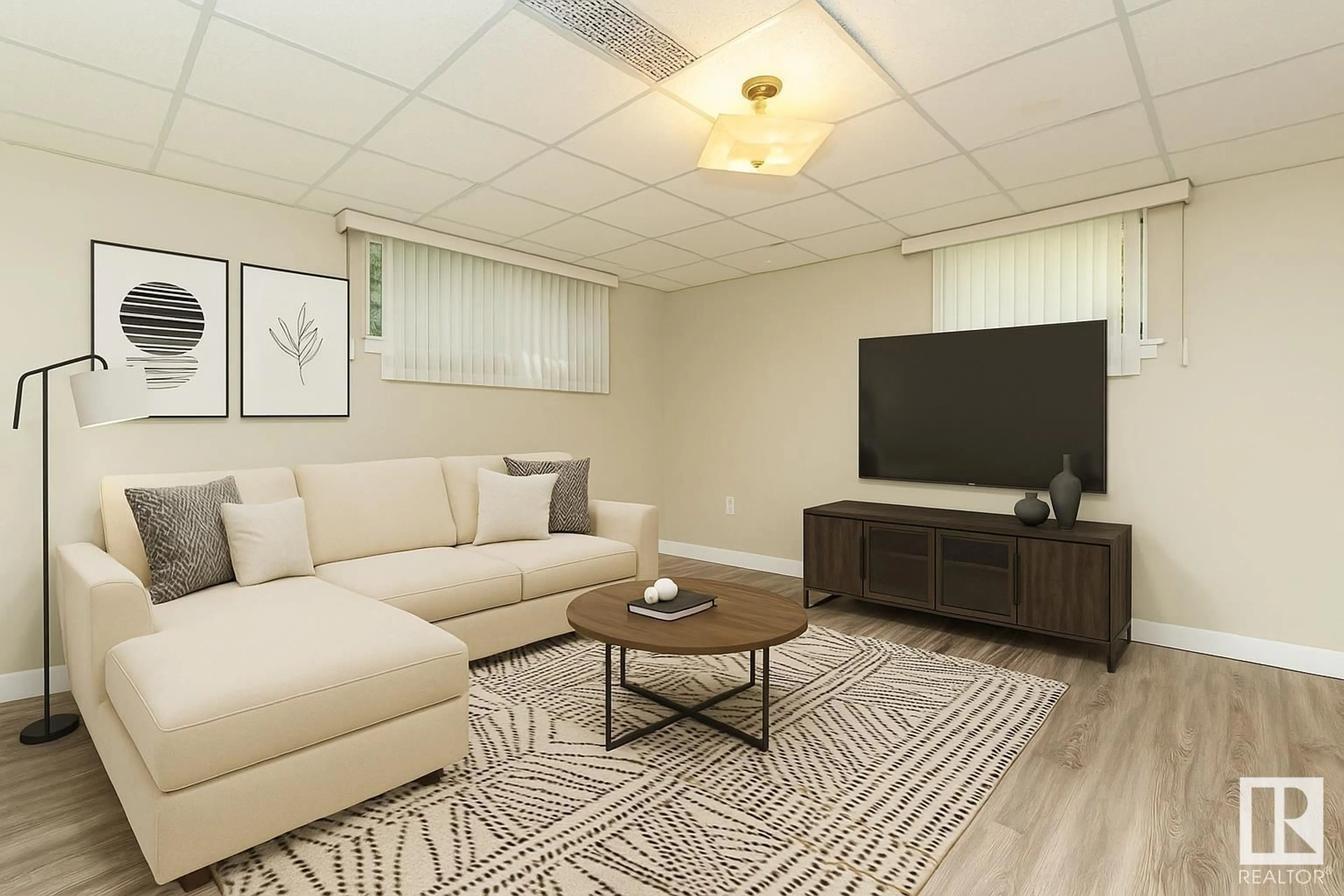 Living room with furniture, unknown for NW - 7744 83 AV, Edmonton Alberta T6C1A4
