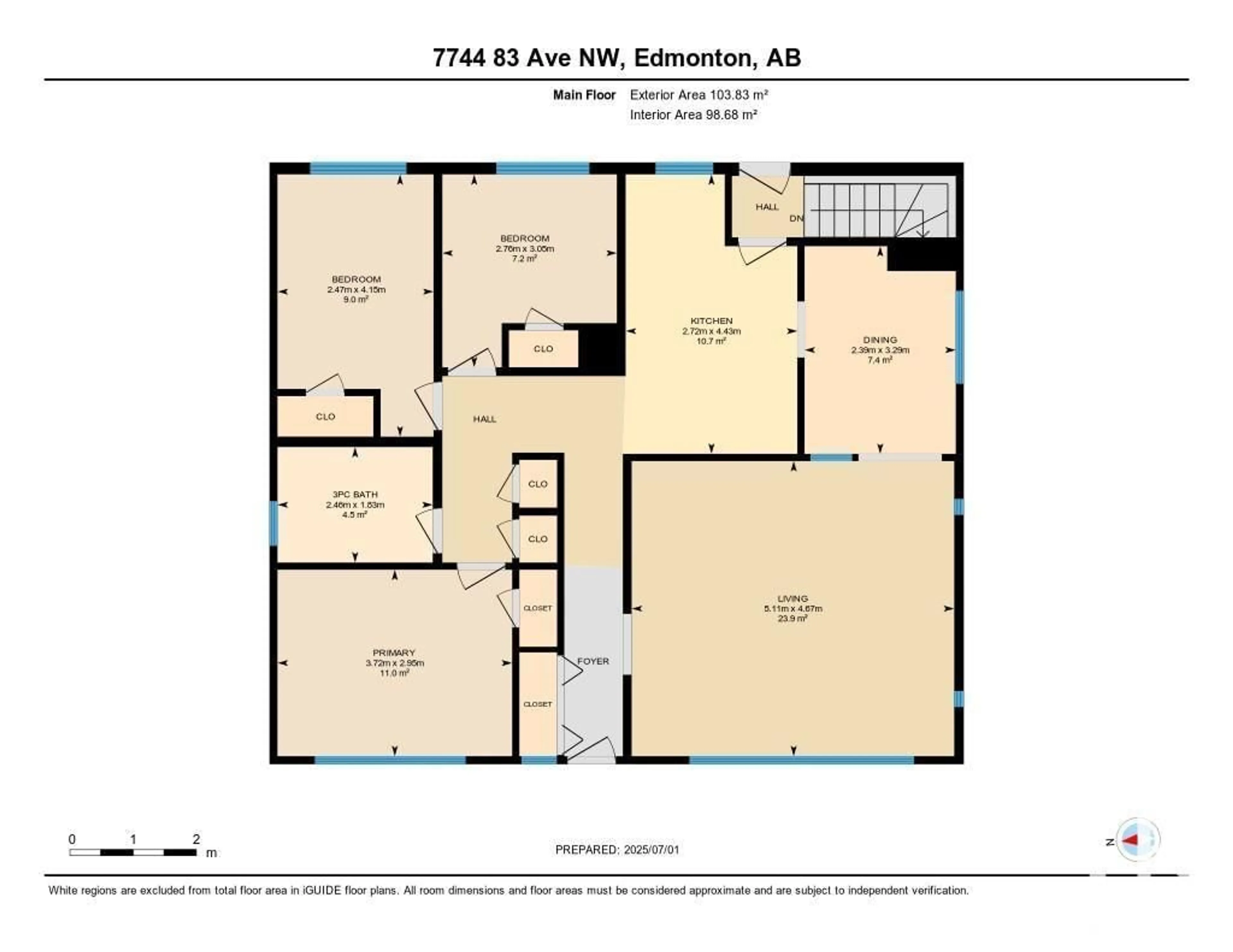 Floor plan for NW - 7744 83 AV, Edmonton Alberta T6C1A4
