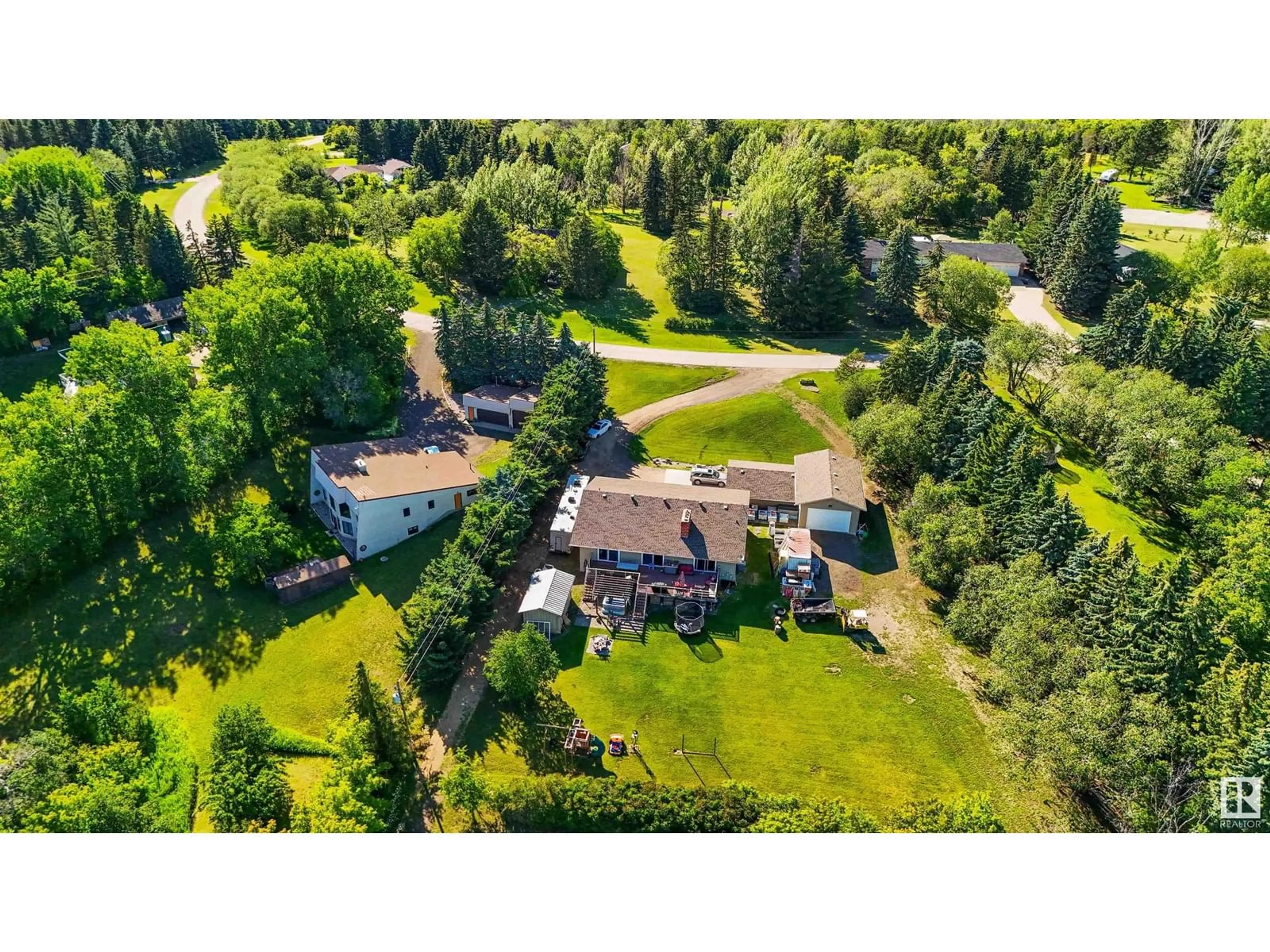 A pic from outside/outdoor area/front of a property/back of a property/a pic from drone, unknown for 23 - 55305 RGE ROAD 242, Rural Sturgeon County Alberta T5E5S7
