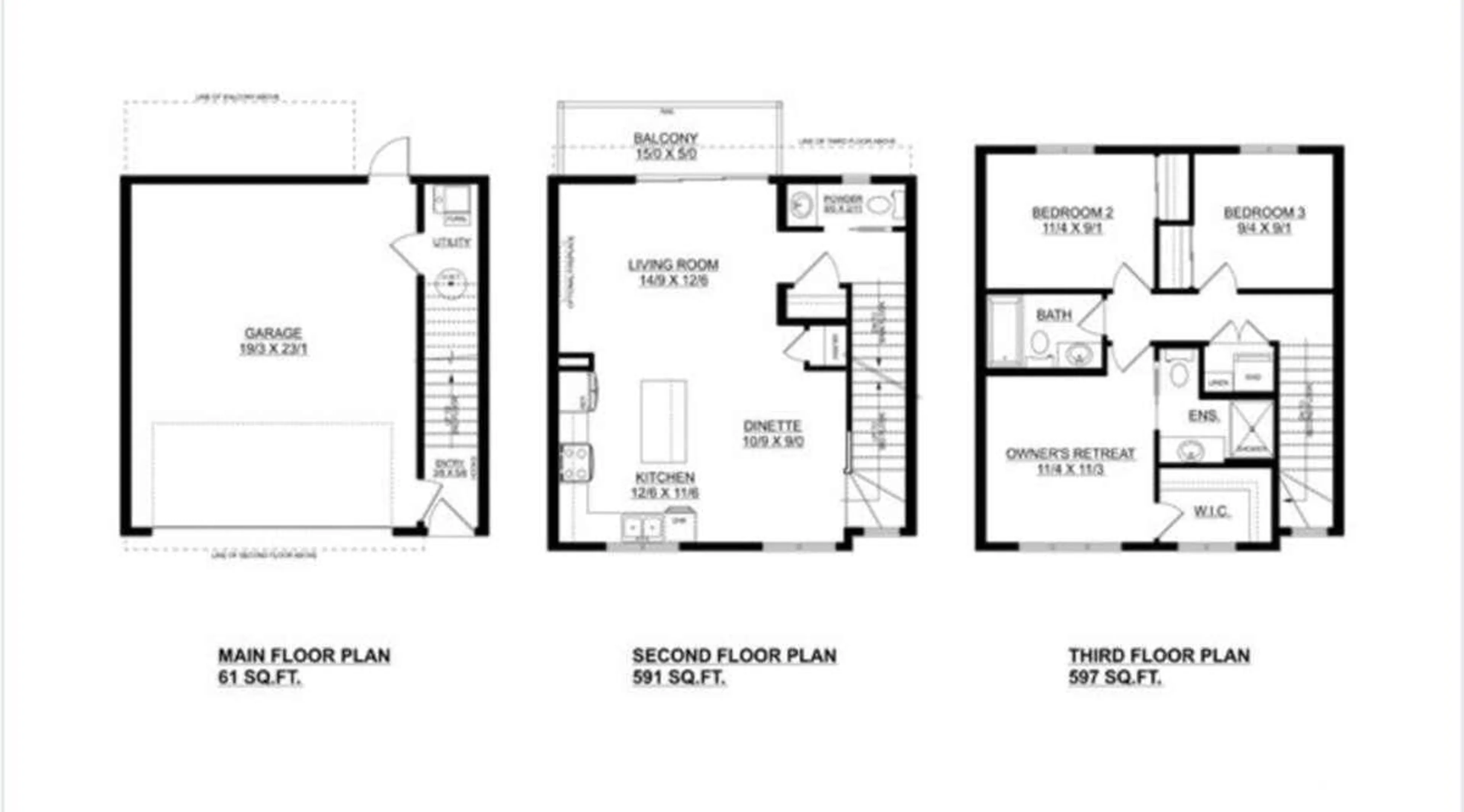 Floor plan for #52 - 1025 SECORD PM NW, Edmonton Alberta T5T7V4