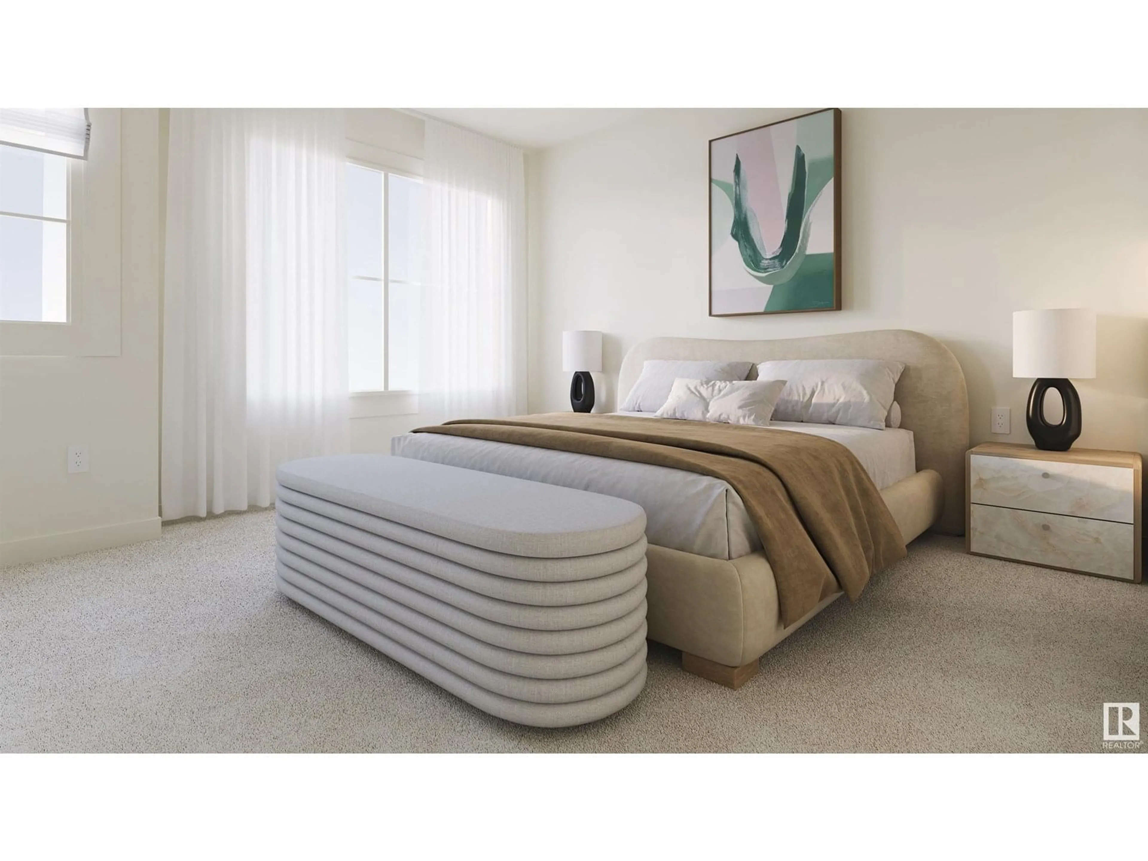 Bedroom with bed, carpet floor for 88 CATRIA PT, Sherwood Park Alberta T0B0B0