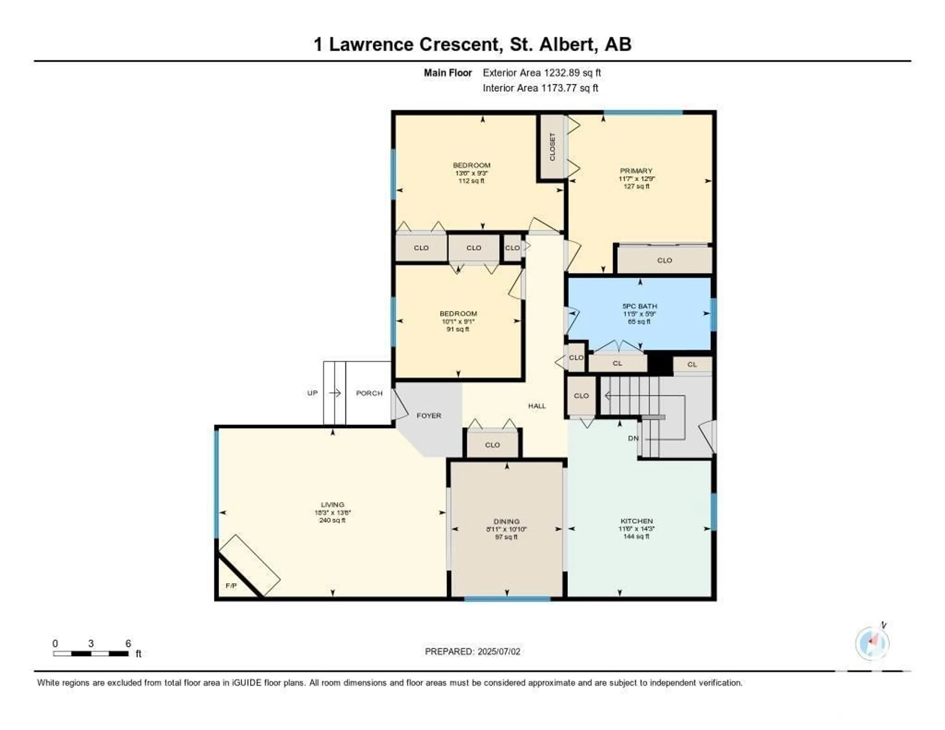 Floor plan for 1 LAWRENCE CR, St. Albert Alberta T8N1S9