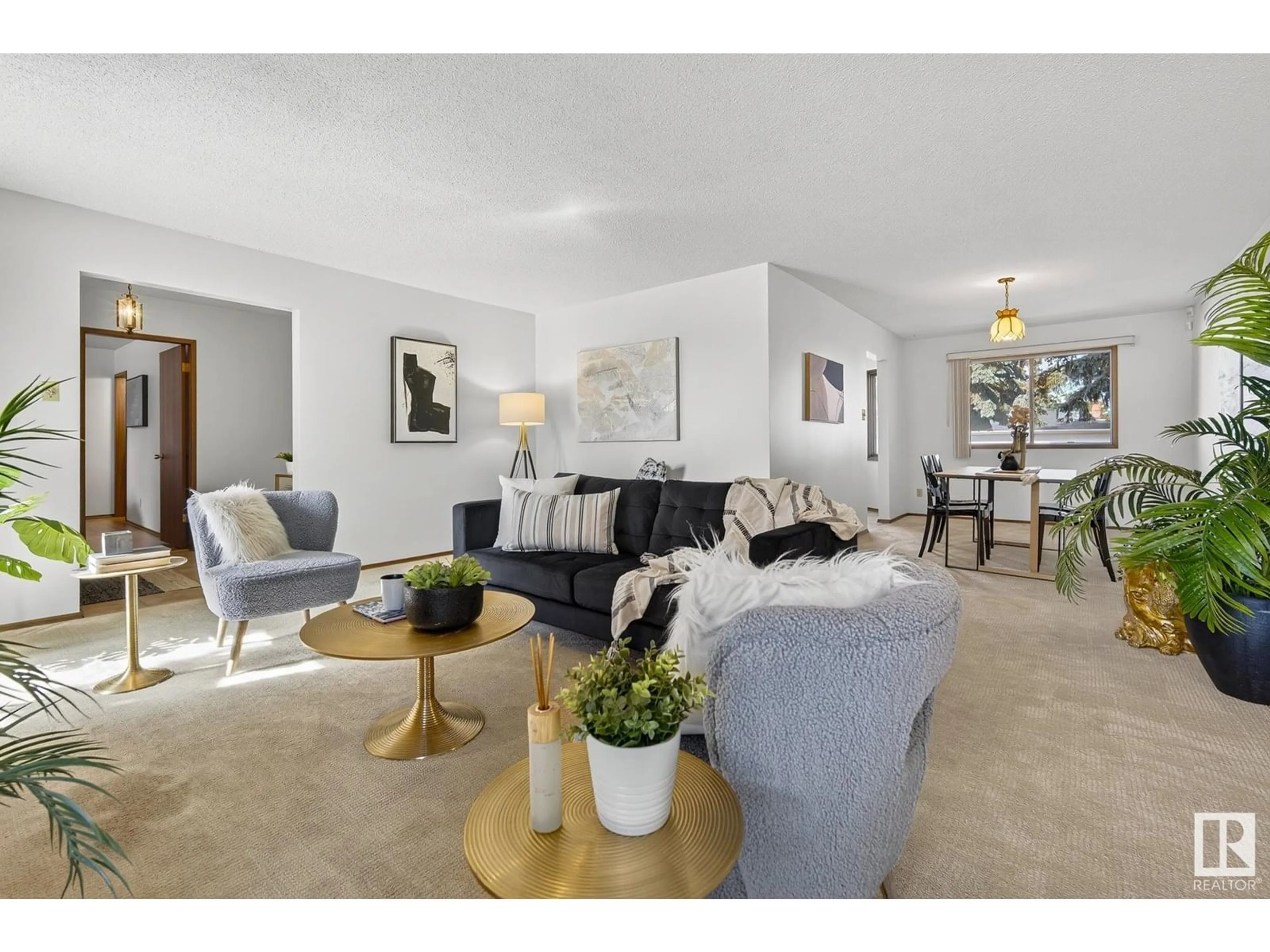 Living room with furniture, unknown for 3544 107 ST, Edmonton Alberta T6J1B1
