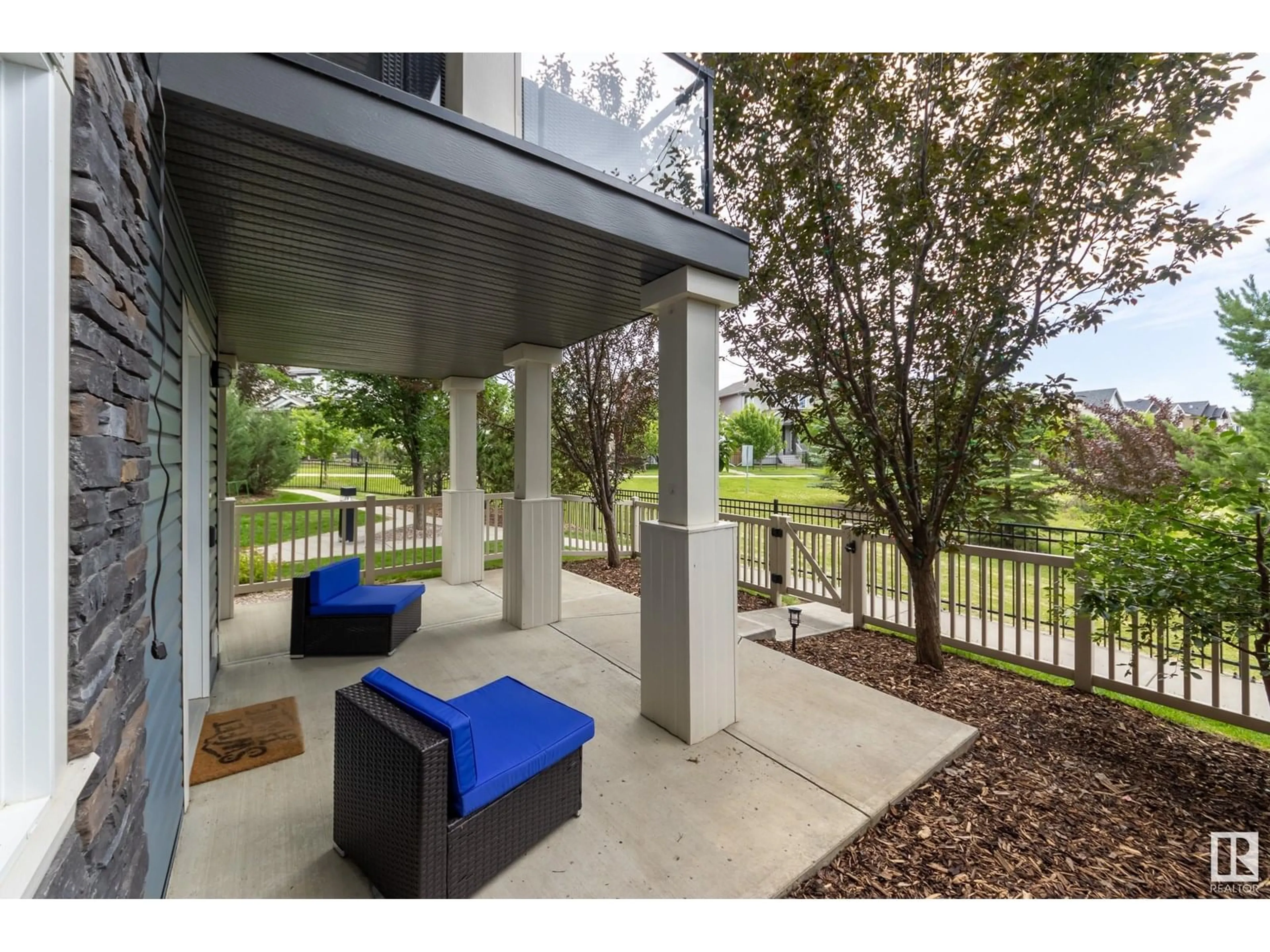 Patio, water/lake/river/ocean view for 1030 - 29 CHAPPELLE BV, Edmonton Alberta T6W2K7