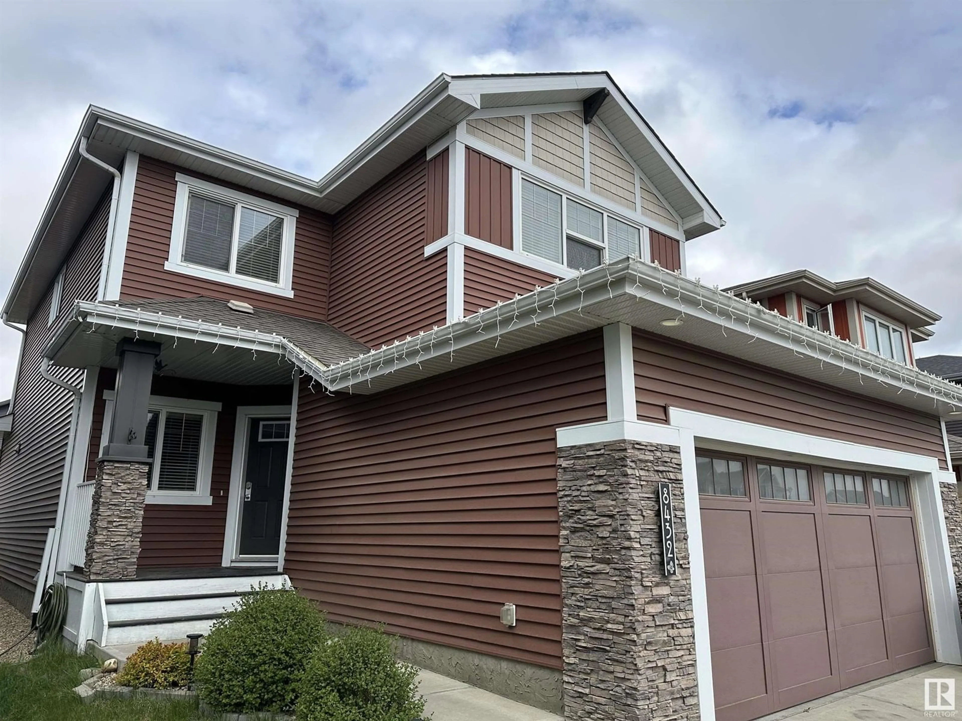 Home with brick exterior material, street for NW - 8432 219 ST, Edmonton Alberta T5T7E1