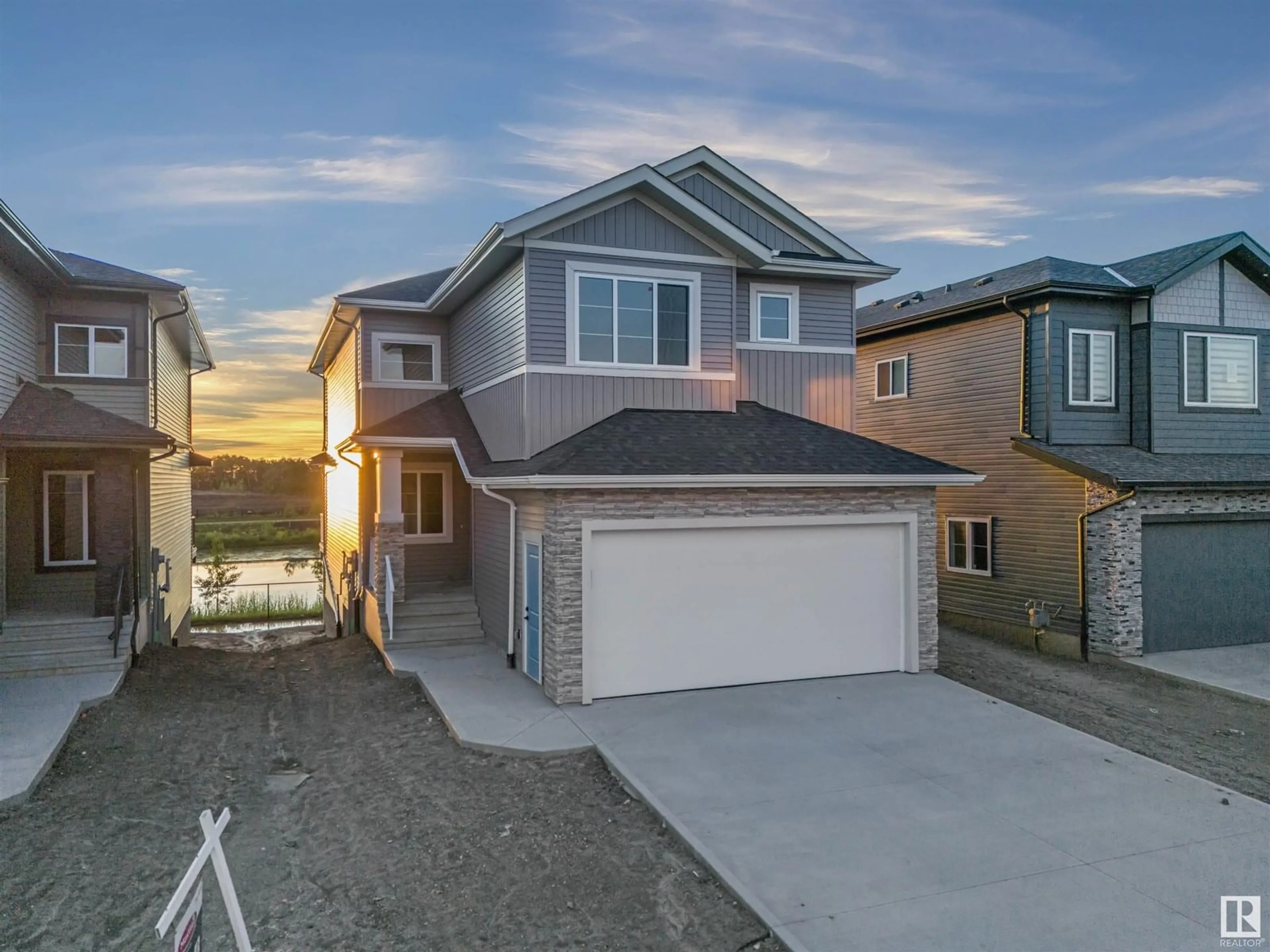 A pic from outside/outdoor area/front of a property/back of a property/a pic from drone, street for 6338 17 ST, Rural Leduc County Alberta T4X3C7