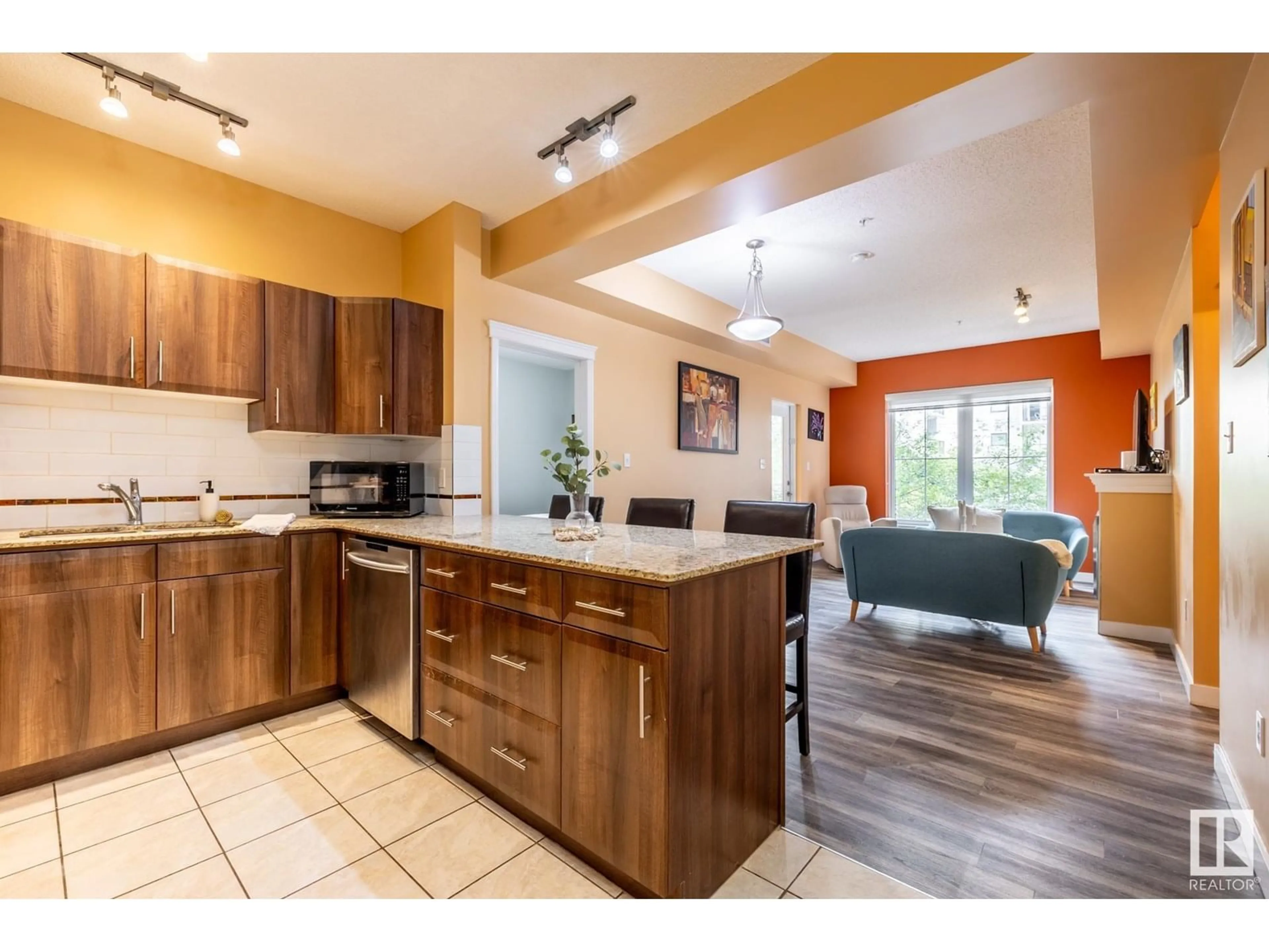 Open concept kitchen, unknown for 209 - 10333 112 ST, Edmonton Alberta T5K0B4