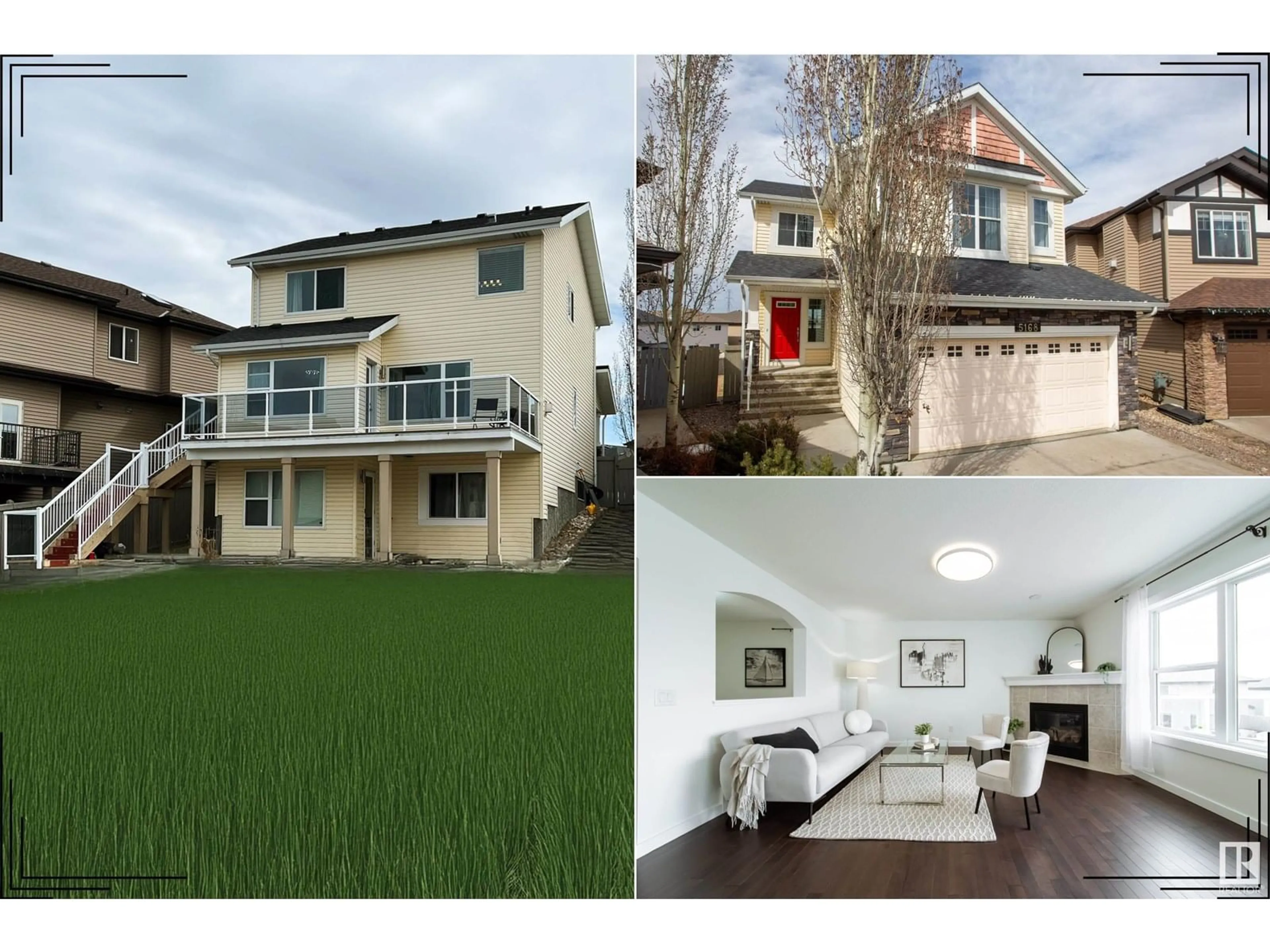 A pic from outside/outdoor area/front of a property/back of a property/a pic from drone, unknown for 5168 2 AV SW, Edmonton Alberta T6X0R4